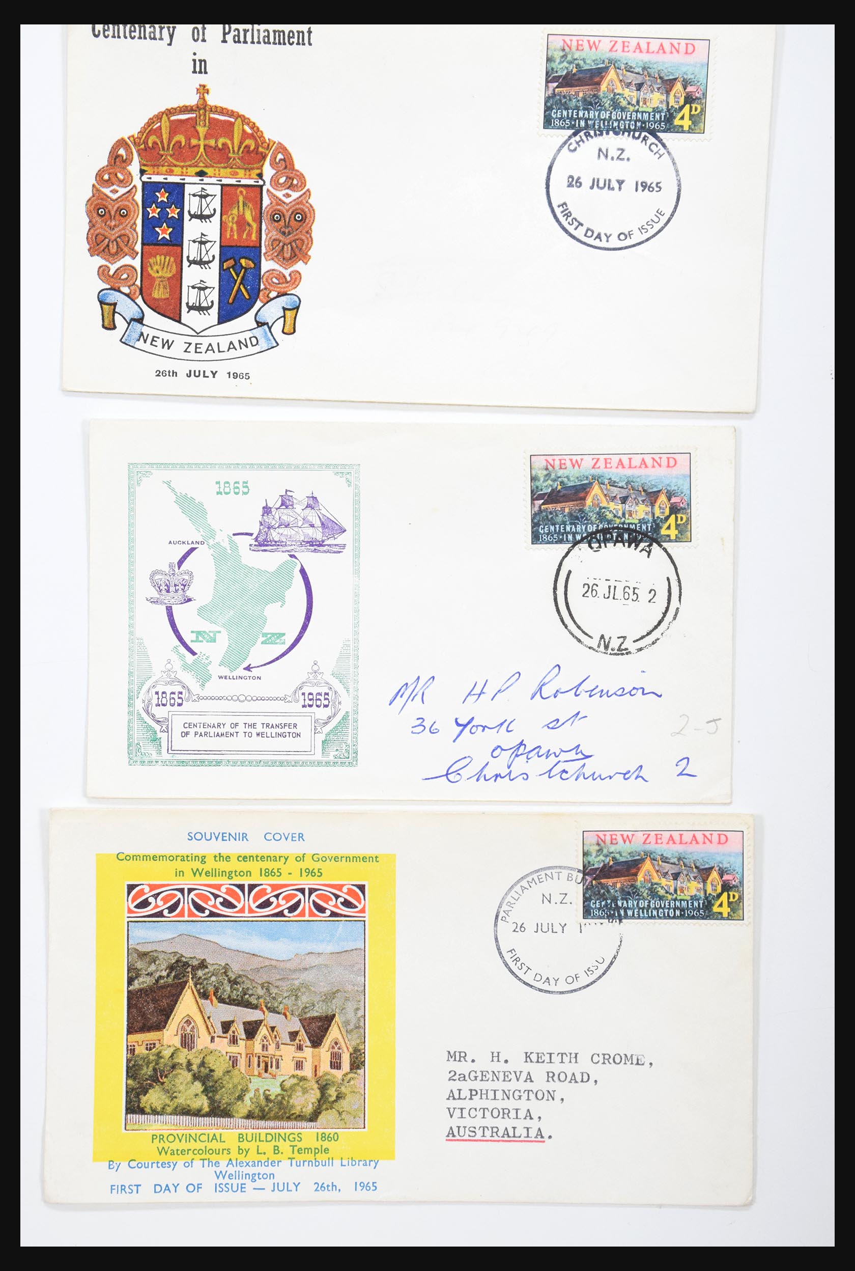 30821 081 - 30821 New Zealand FDC's 1960-1971.