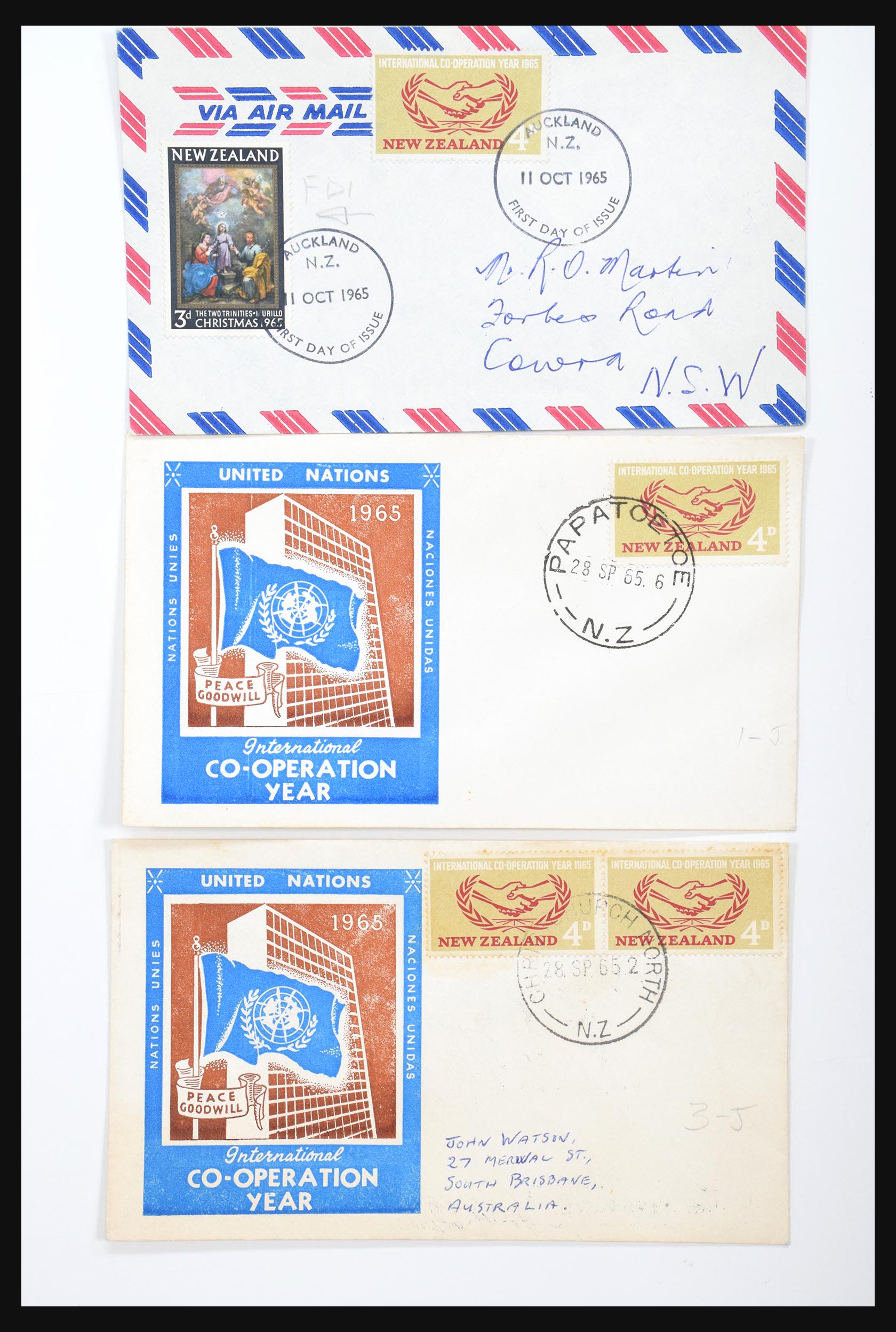 30821 084 - 30821 New Zealand FDC's 1960-1971.