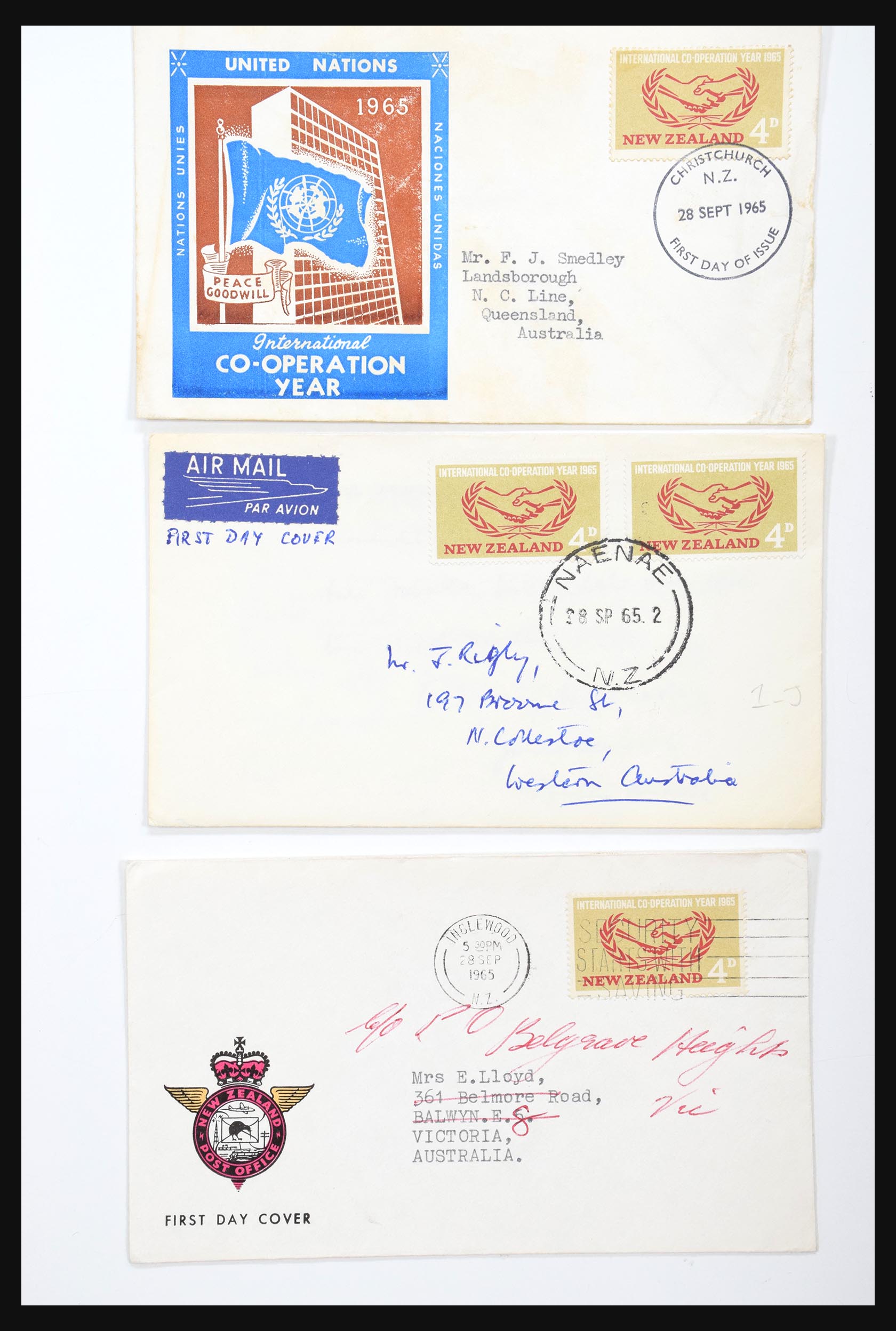 30821 087 - 30821 New Zealand FDC's 1960-1971.