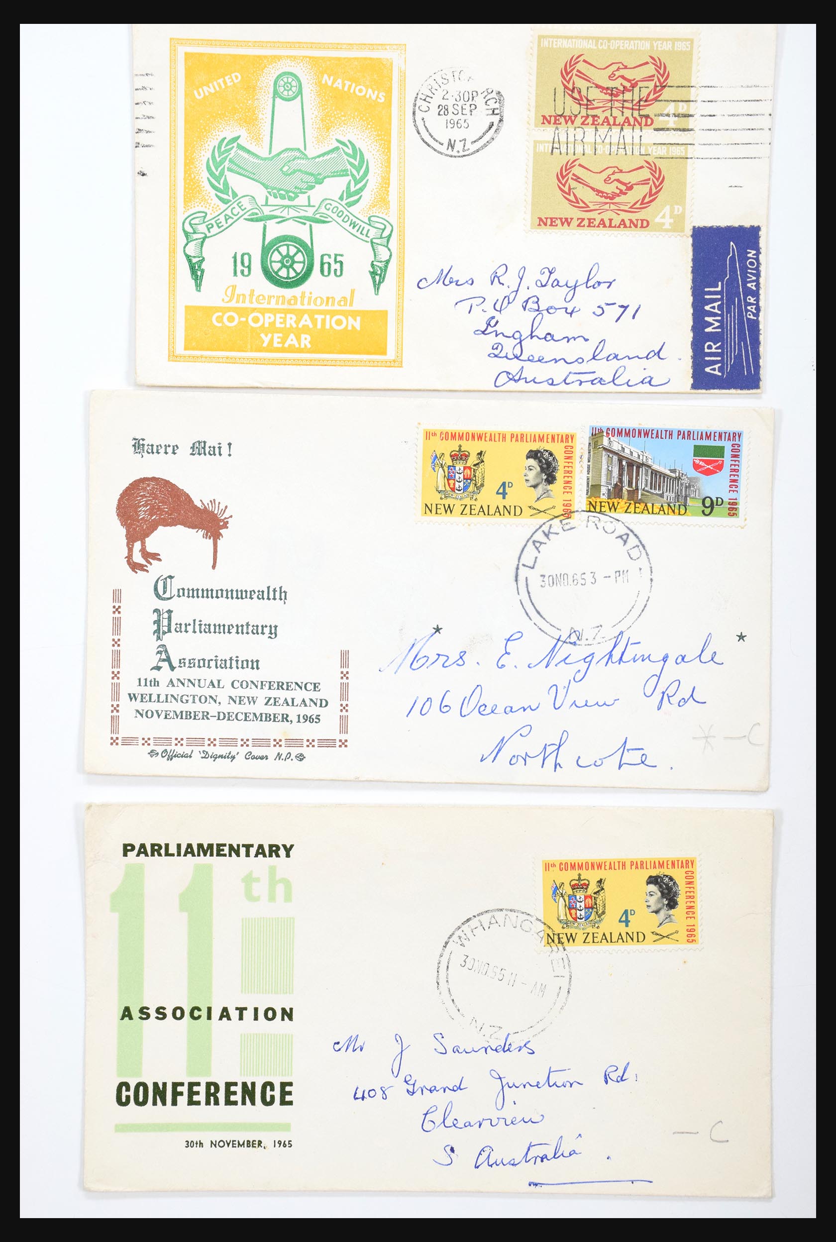 30821 088 - 30821 Nieuw Zeeland FDC's 1960-1971.