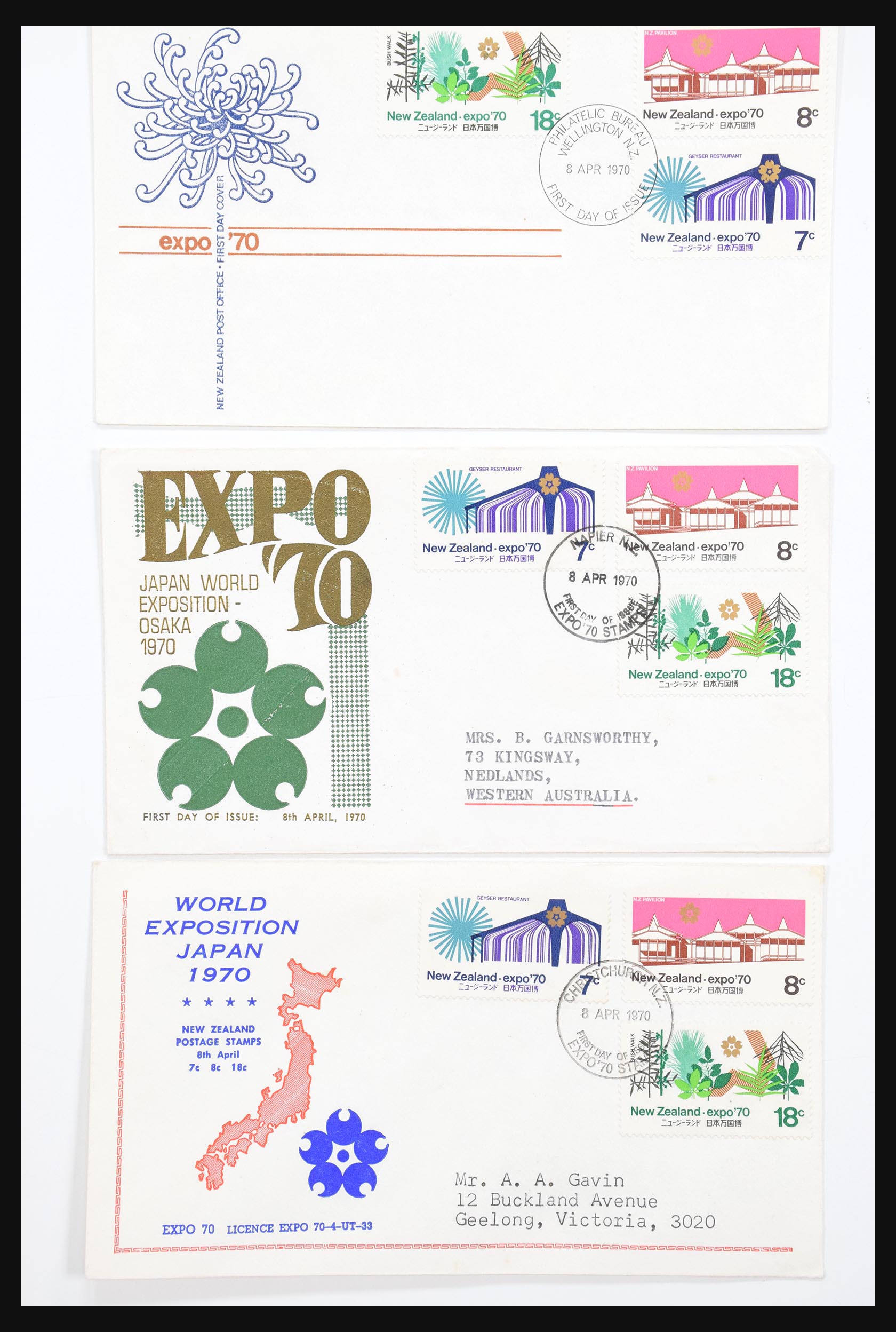 30821 268 - 30821 New Zealand FDC's 1960-1971.