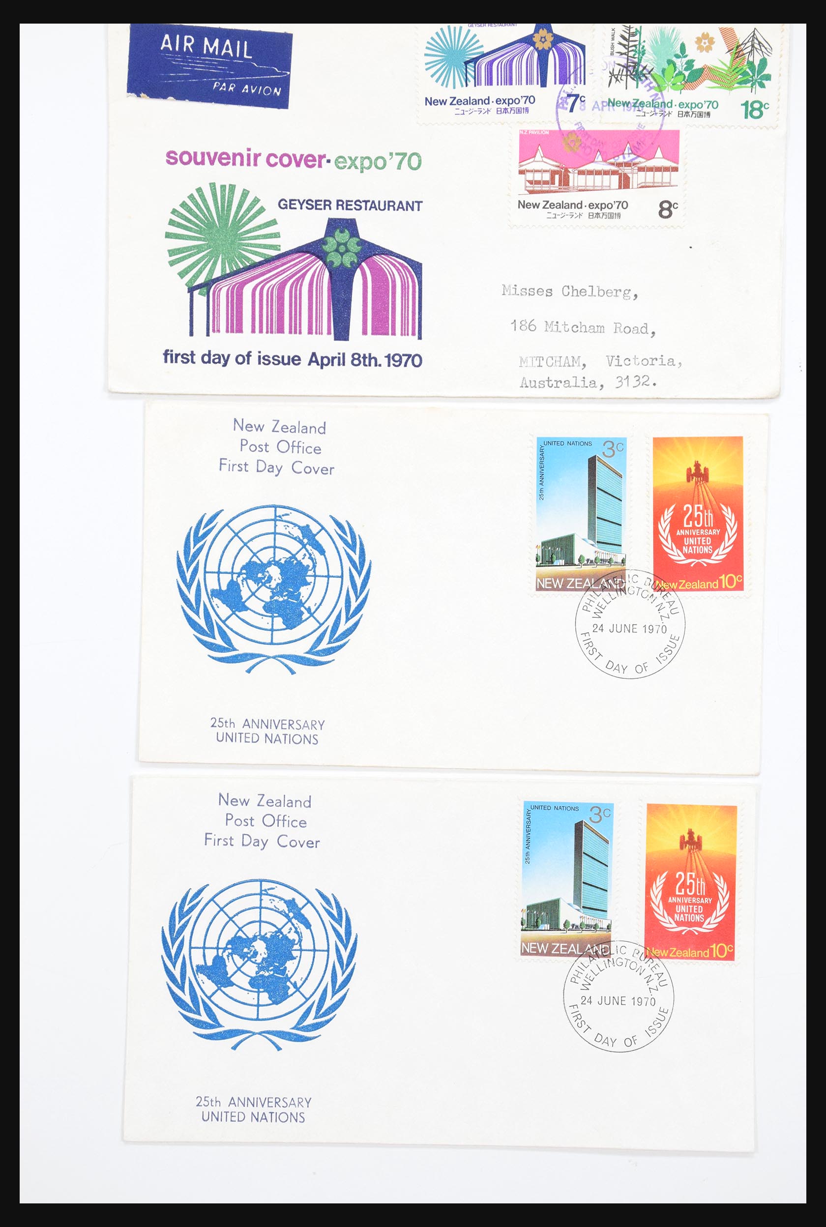 30821 270 - 30821 New Zealand FDC's 1960-1971.