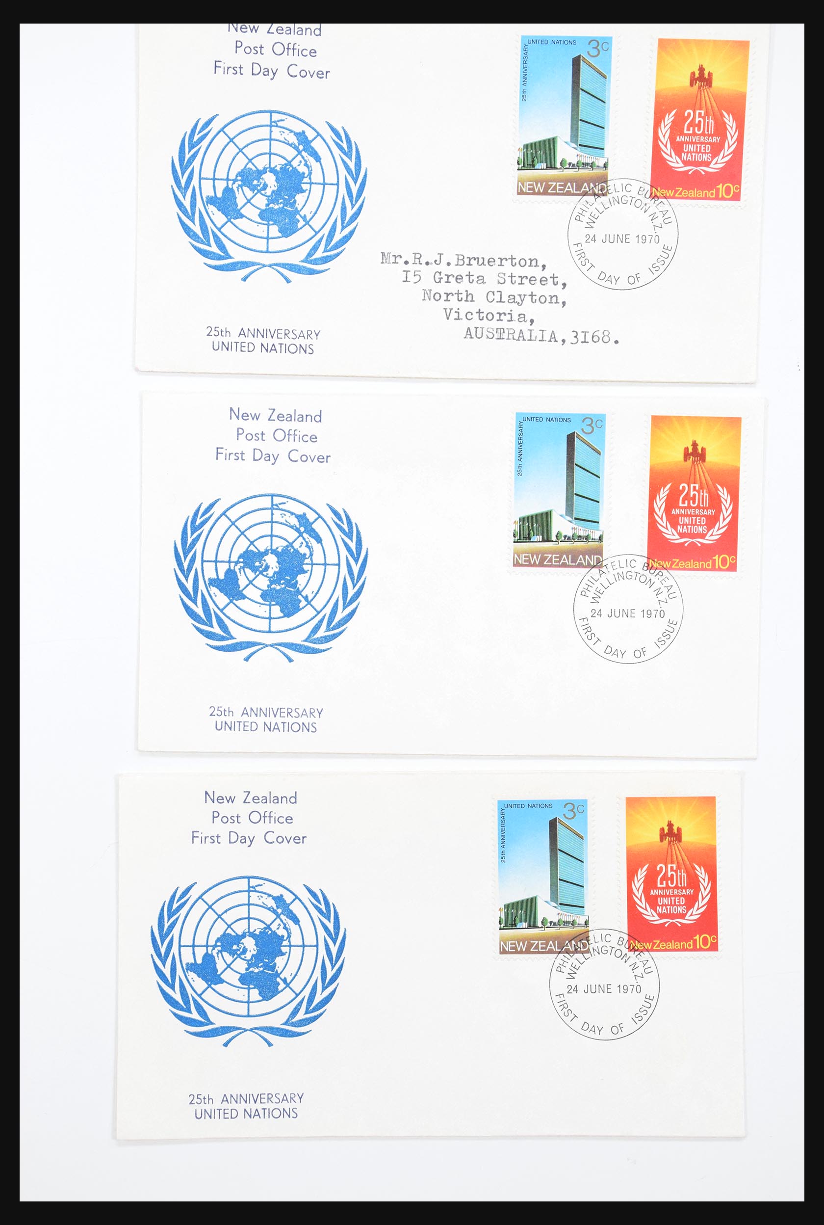 30821 271 - 30821 Nieuw Zeeland FDC's 1960-1971.