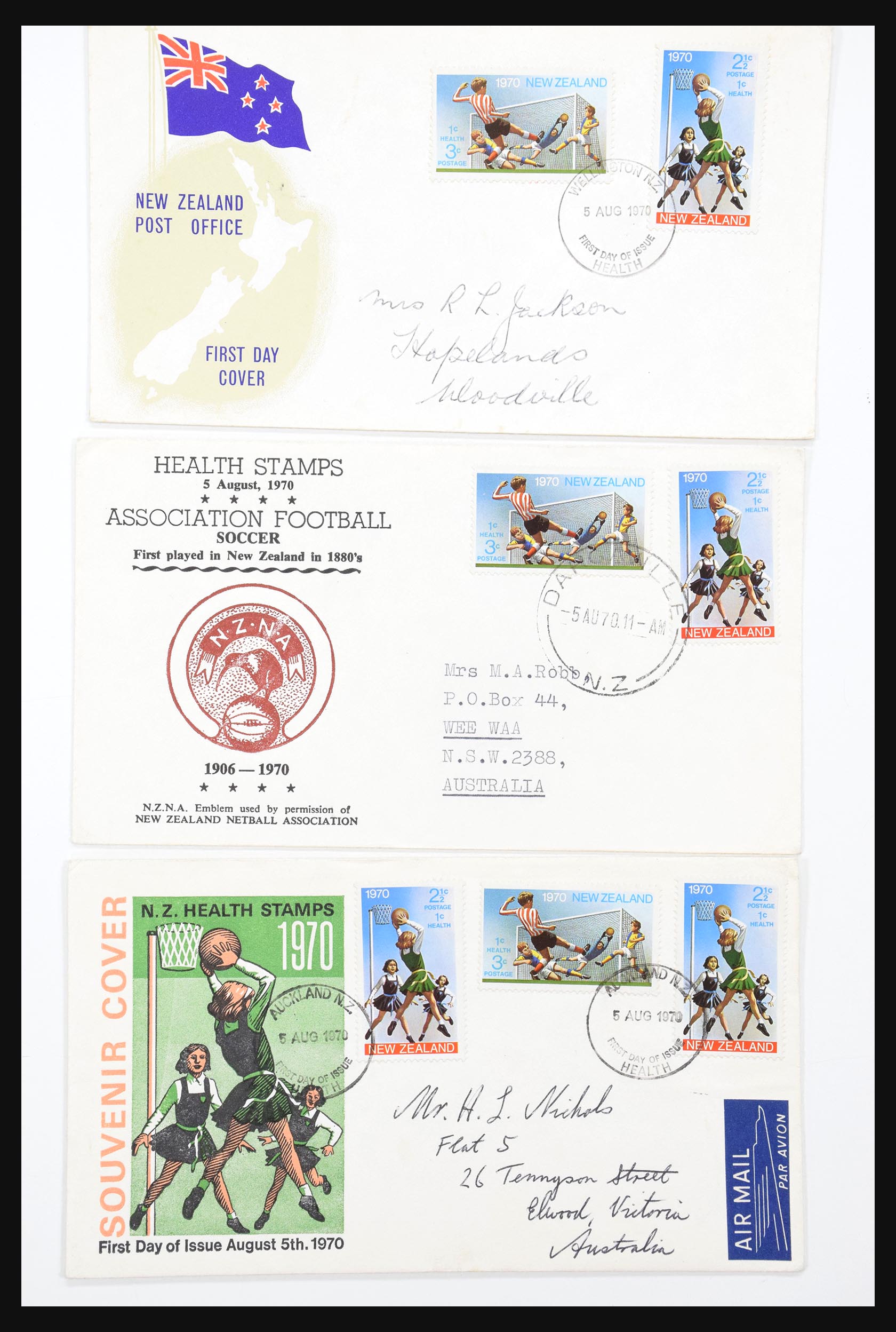 30821 282 - 30821 Nieuw Zeeland FDC's 1960-1971.