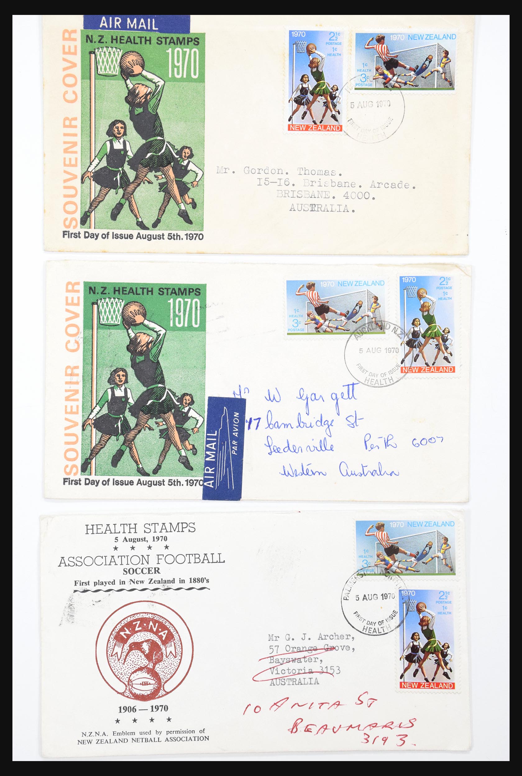 30821 283 - 30821 Nieuw Zeeland FDC's 1960-1971.