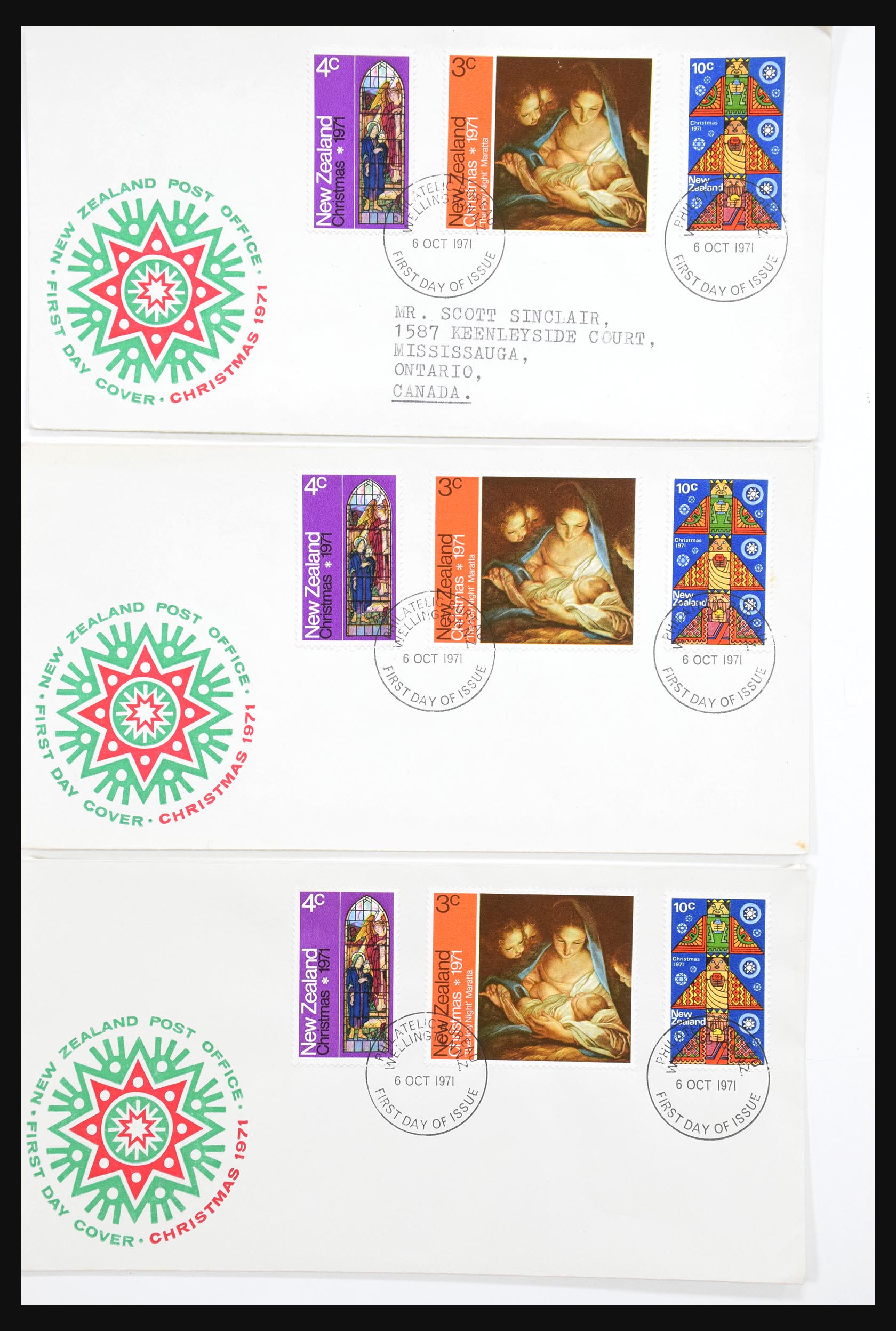 30821 286 - 30821 Nieuw Zeeland FDC's 1960-1971.