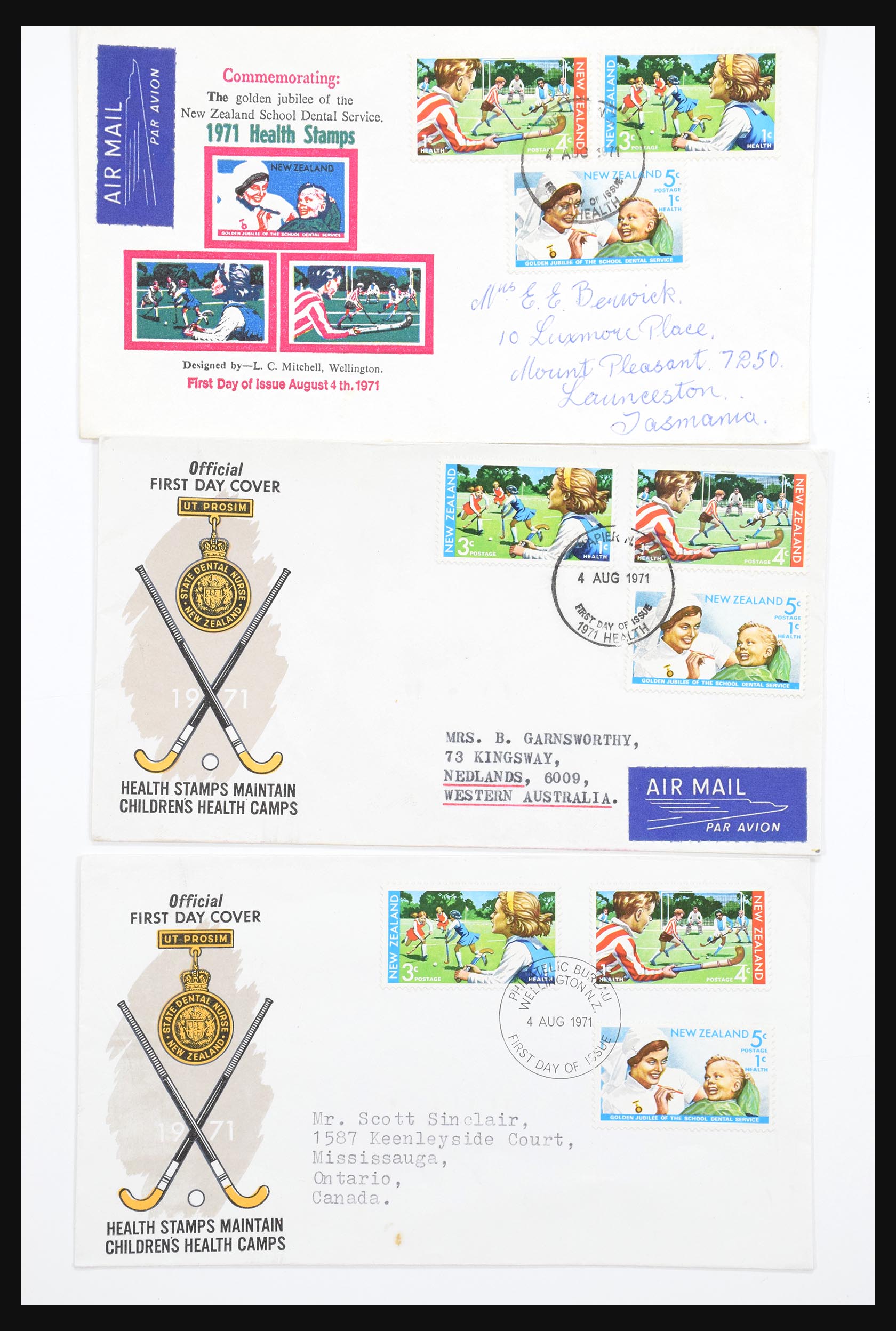 30821 296 - 30821 Nieuw Zeeland FDC's 1960-1971.