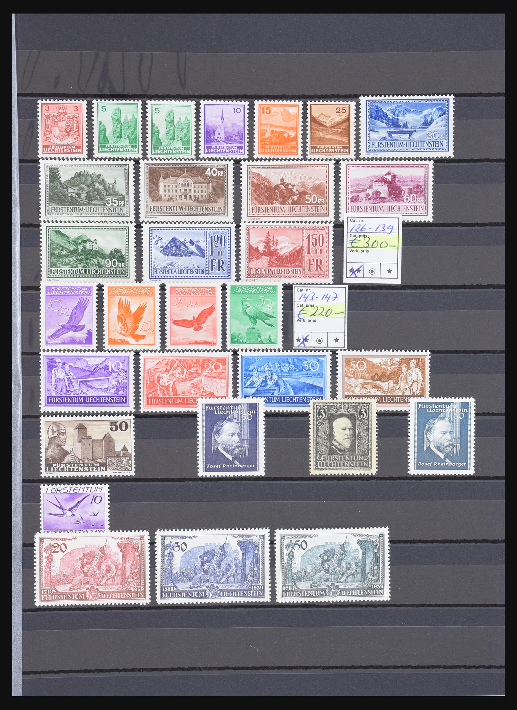 30857 003 - 30857 Liechtenstein 1920-1972.