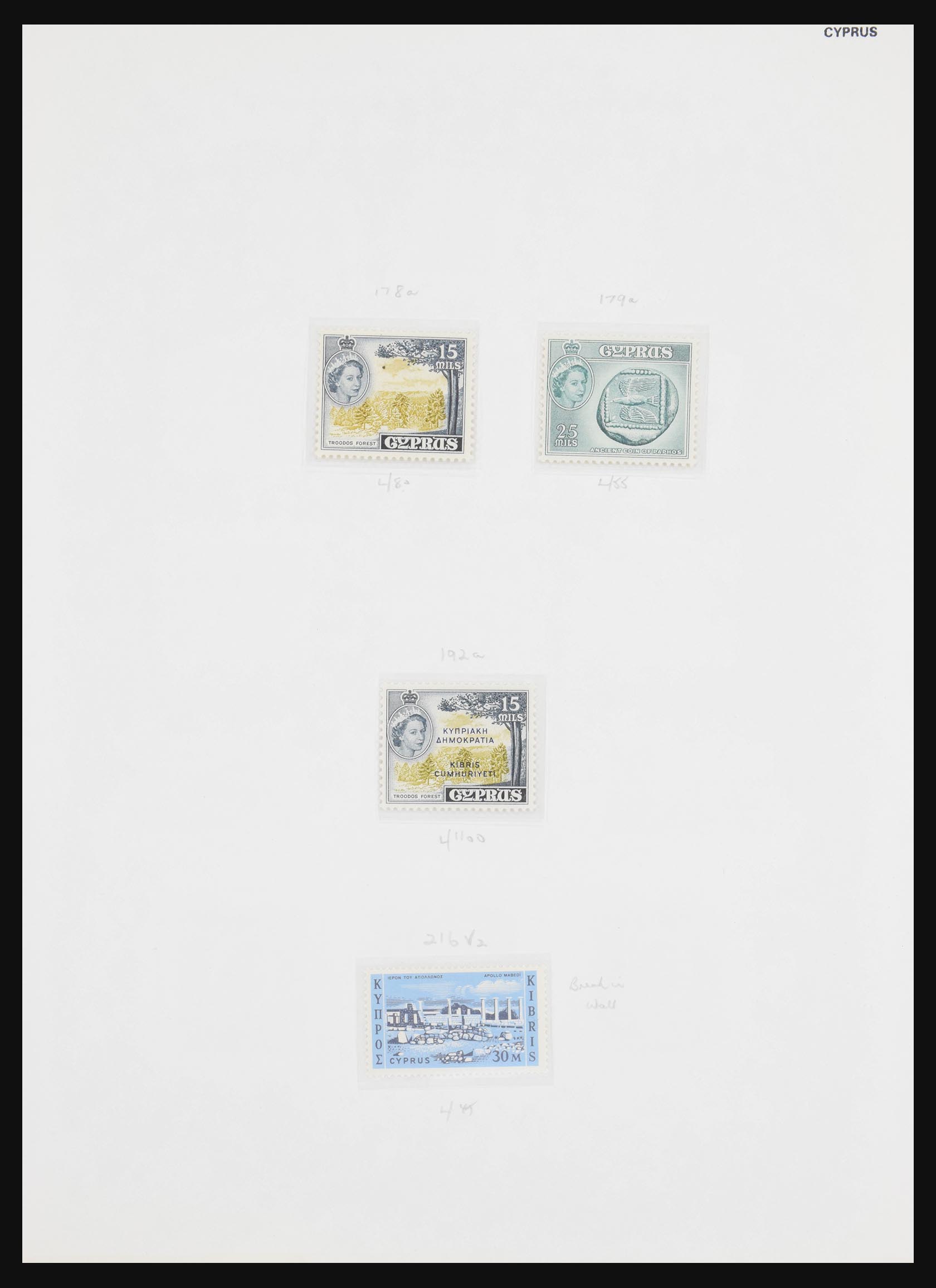 30956 003 - 30956 Cyprus 1953-1985.
