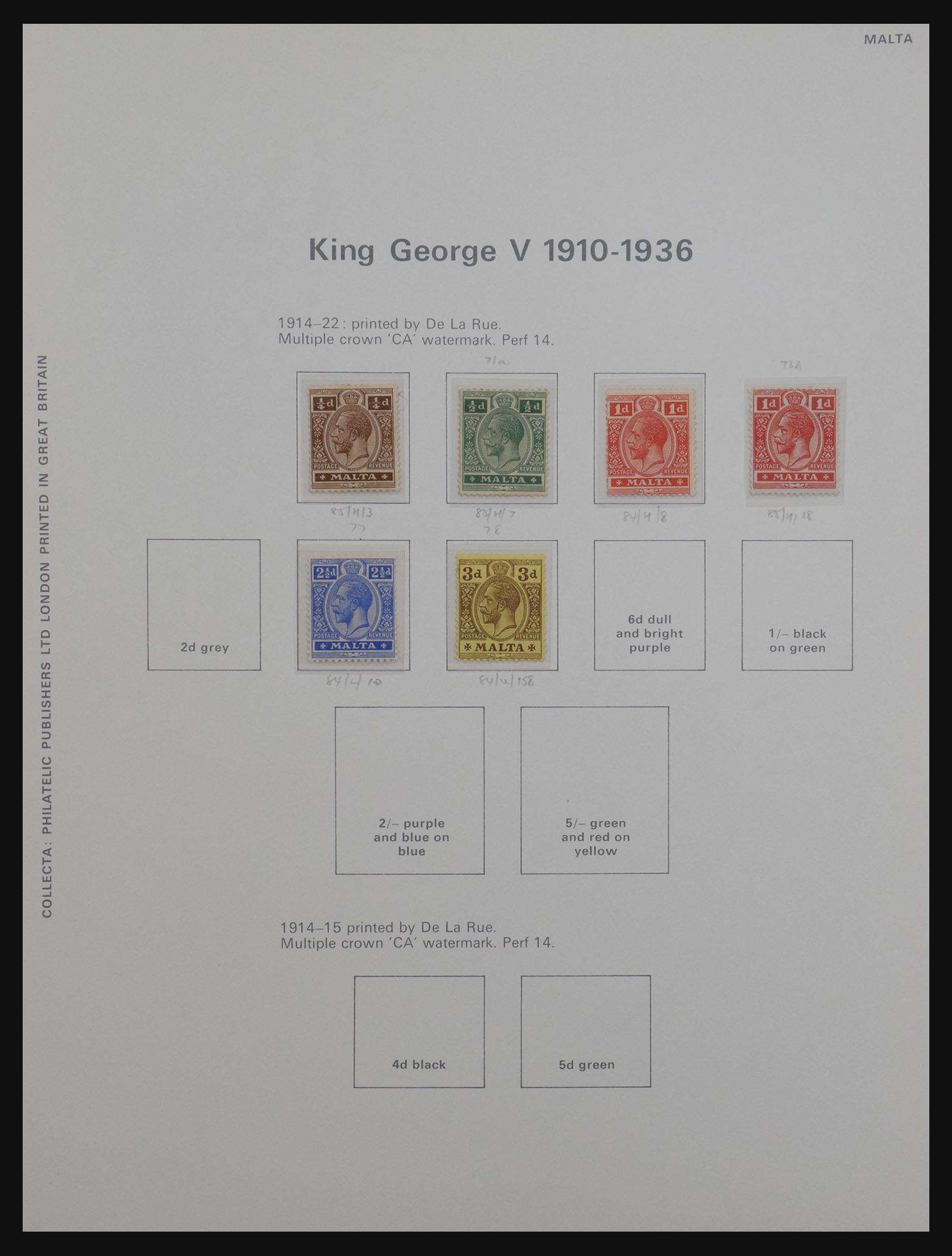 30958 006 - 30958 Malta 1860-1985.