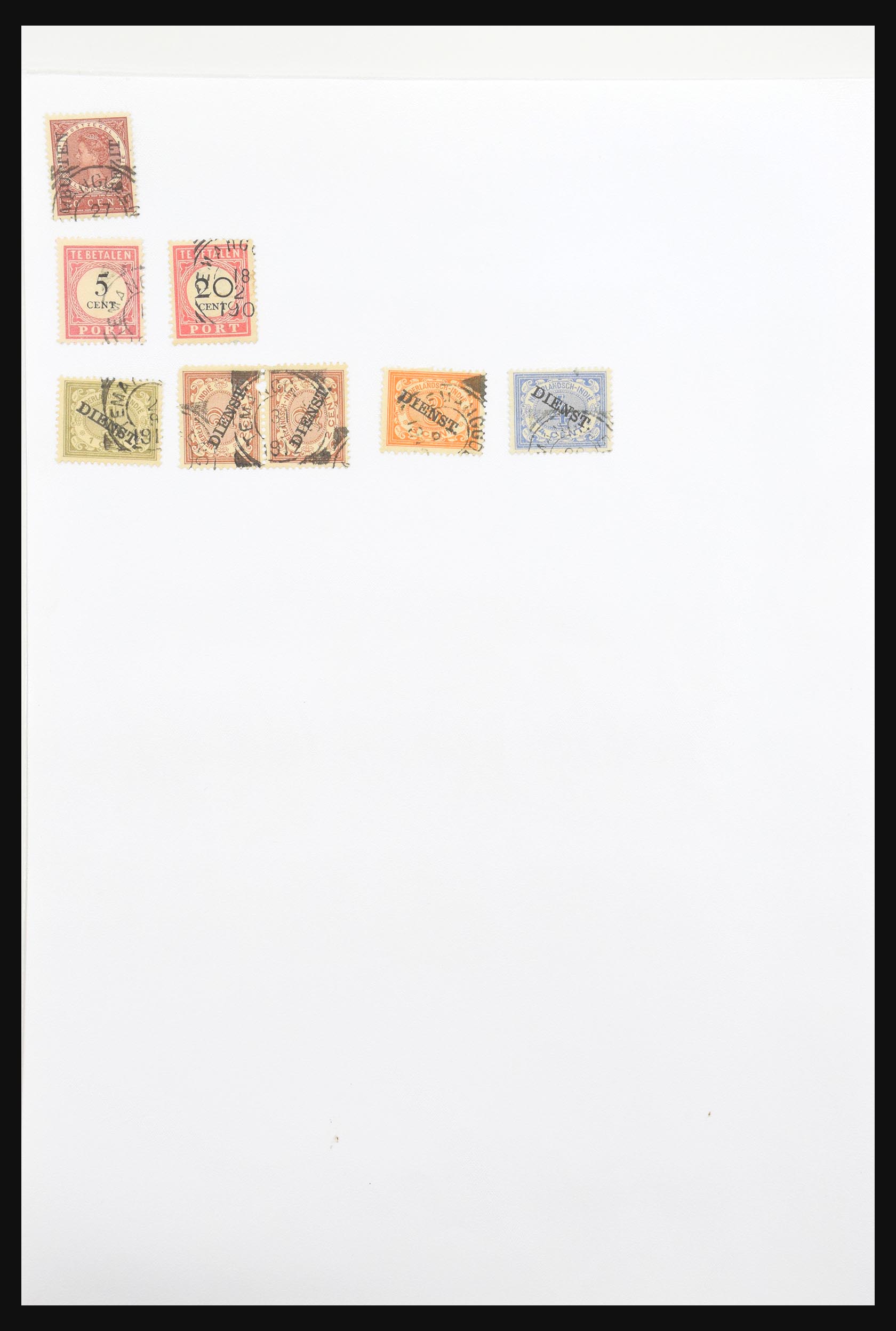 30981 311 - 30981 Dutch east Indies square cancels.