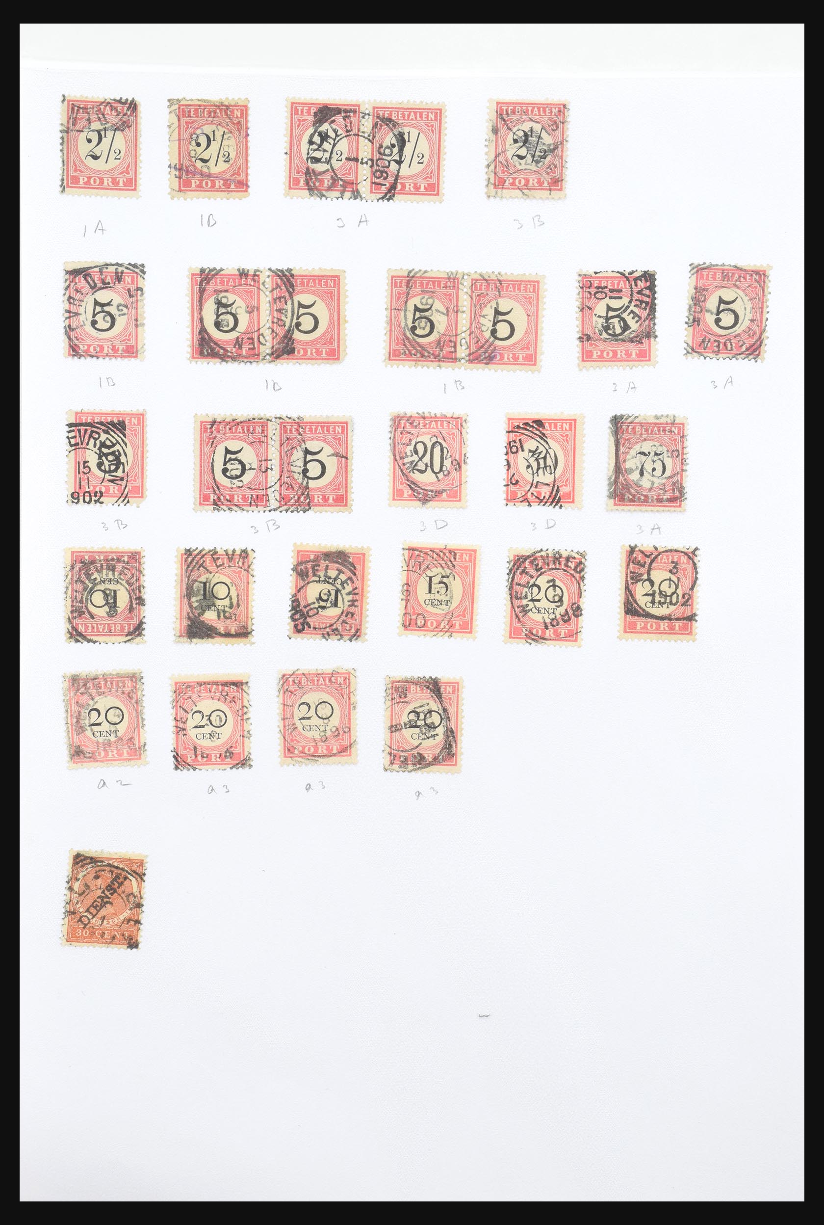 30981 337 - 30981 Dutch east Indies square cancels.