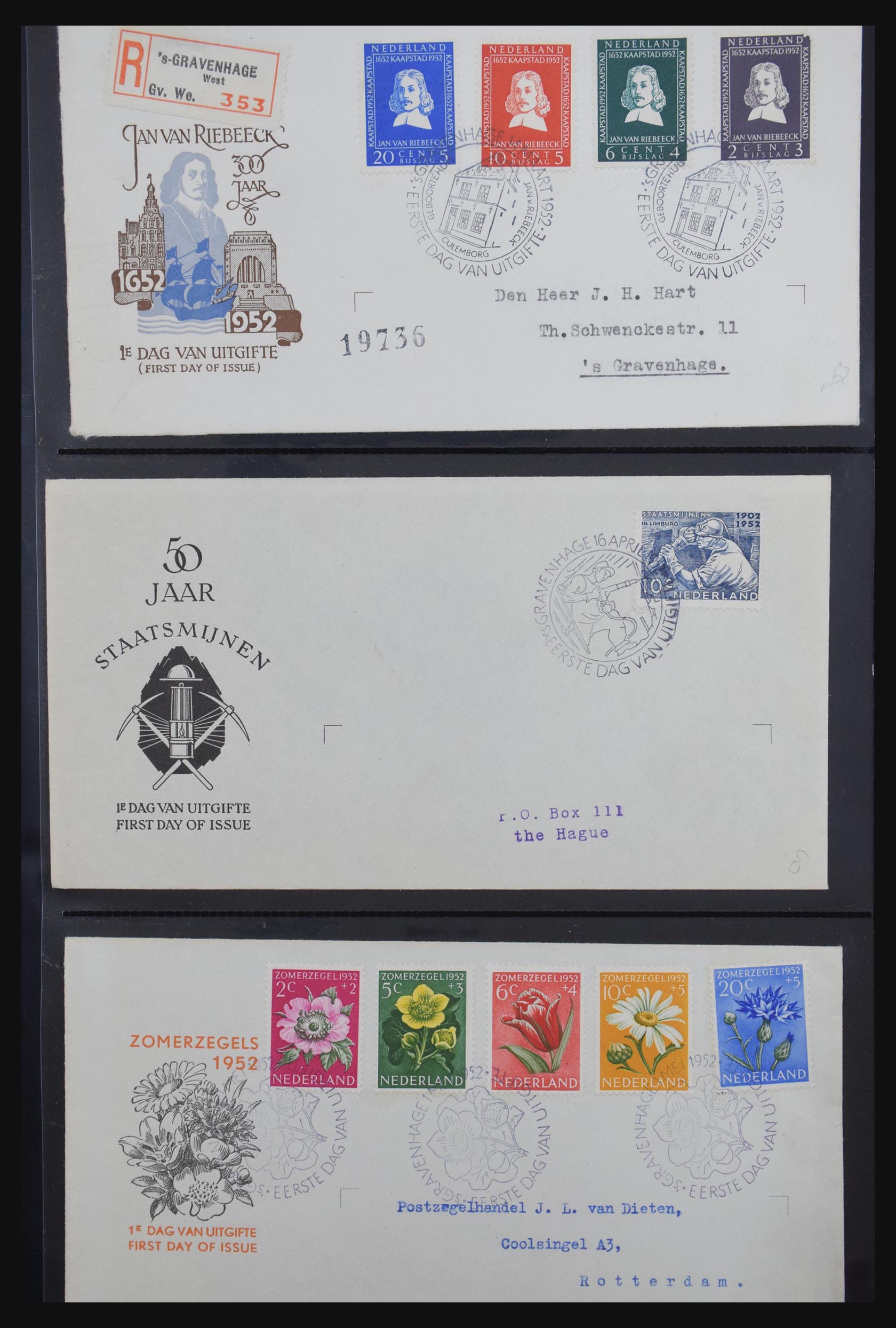 31098 003 - 31098 Netherlands FDC's 1950-2015.