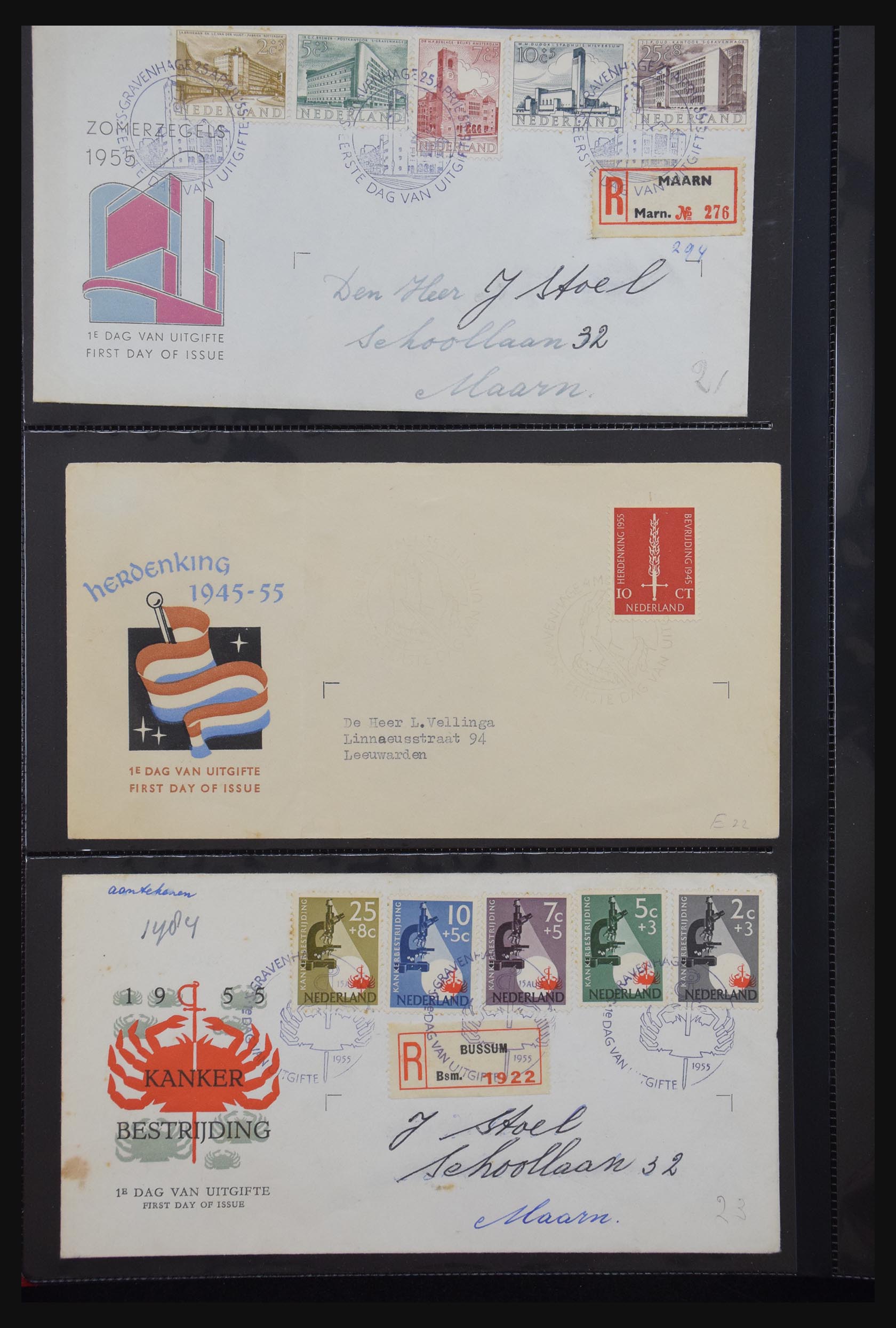 31098 008 - 31098 Netherlands FDC's 1950-2015.