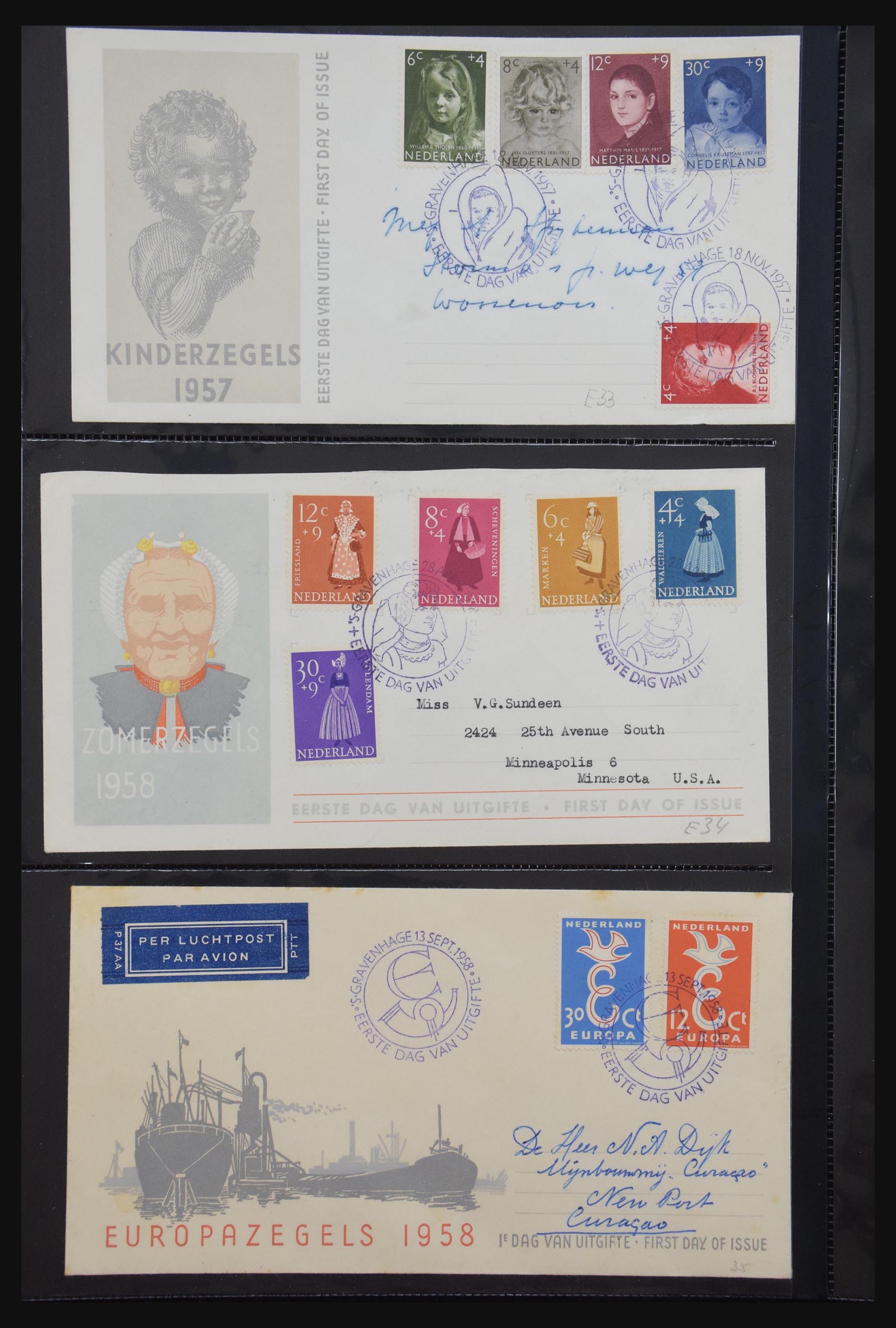 31098 012 - 31098 Nederland FDC's 1950-2015.