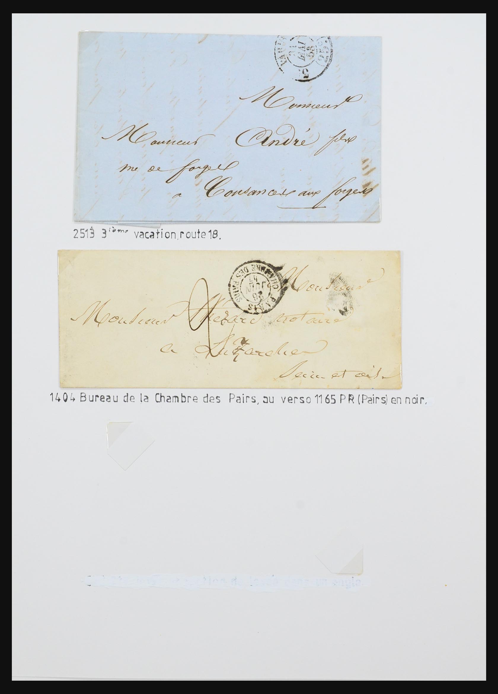 31145 009 - 31145 France, cancels Paris 1849-1990.