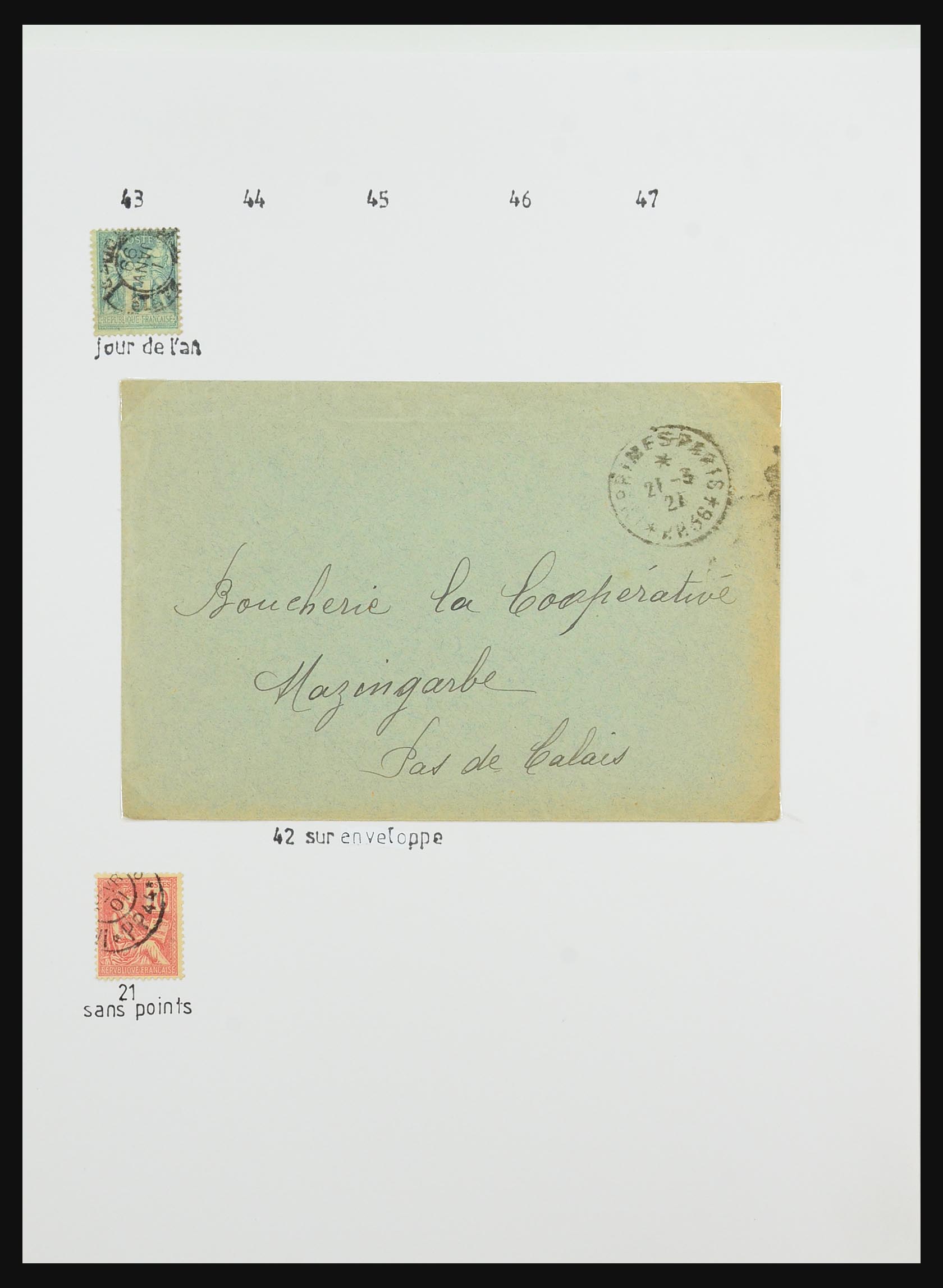 31145 022 - 31145 France, cancels Paris 1849-1990.