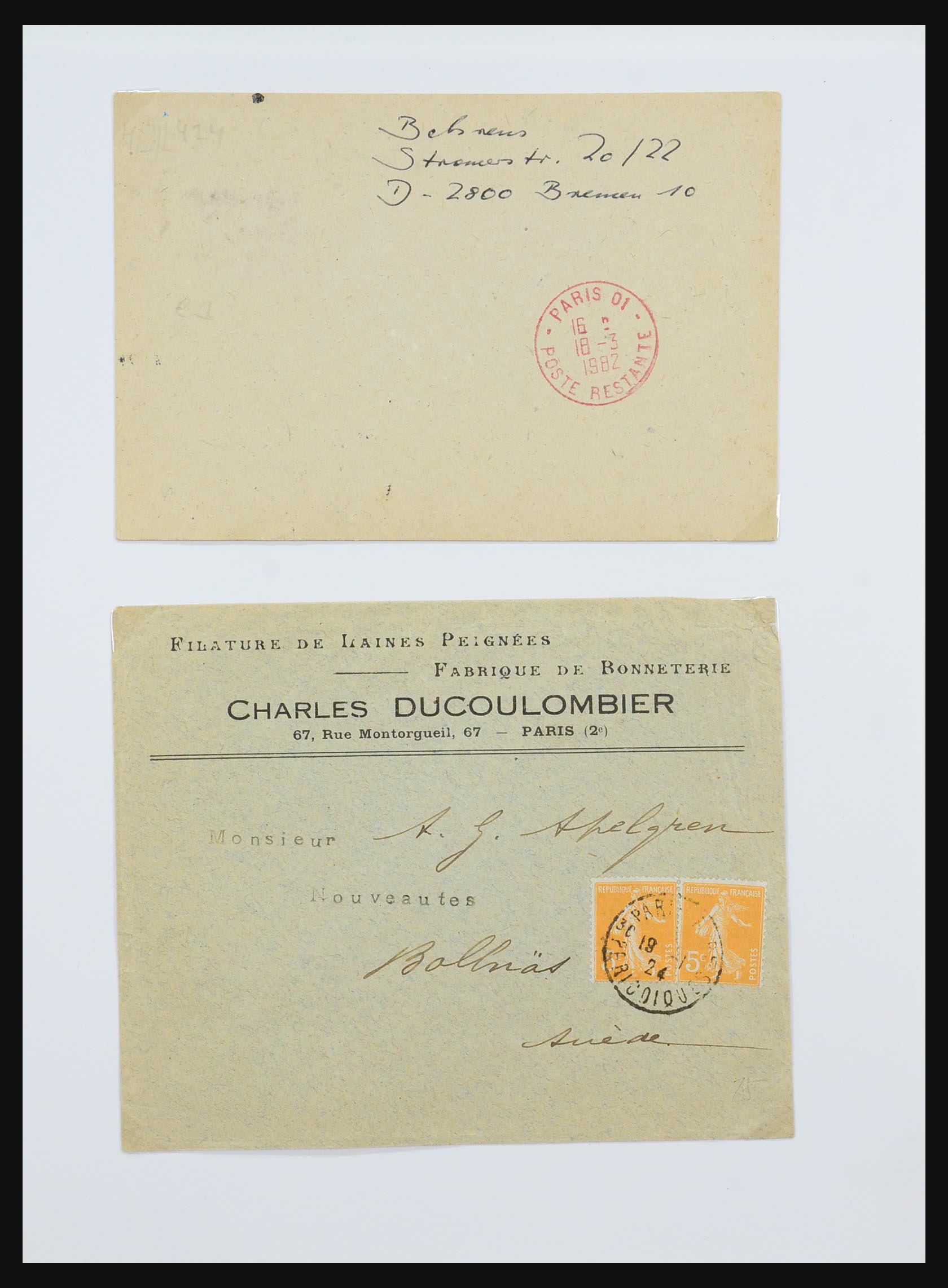31145 029 - 31145 France, cancels Paris 1849-1990.