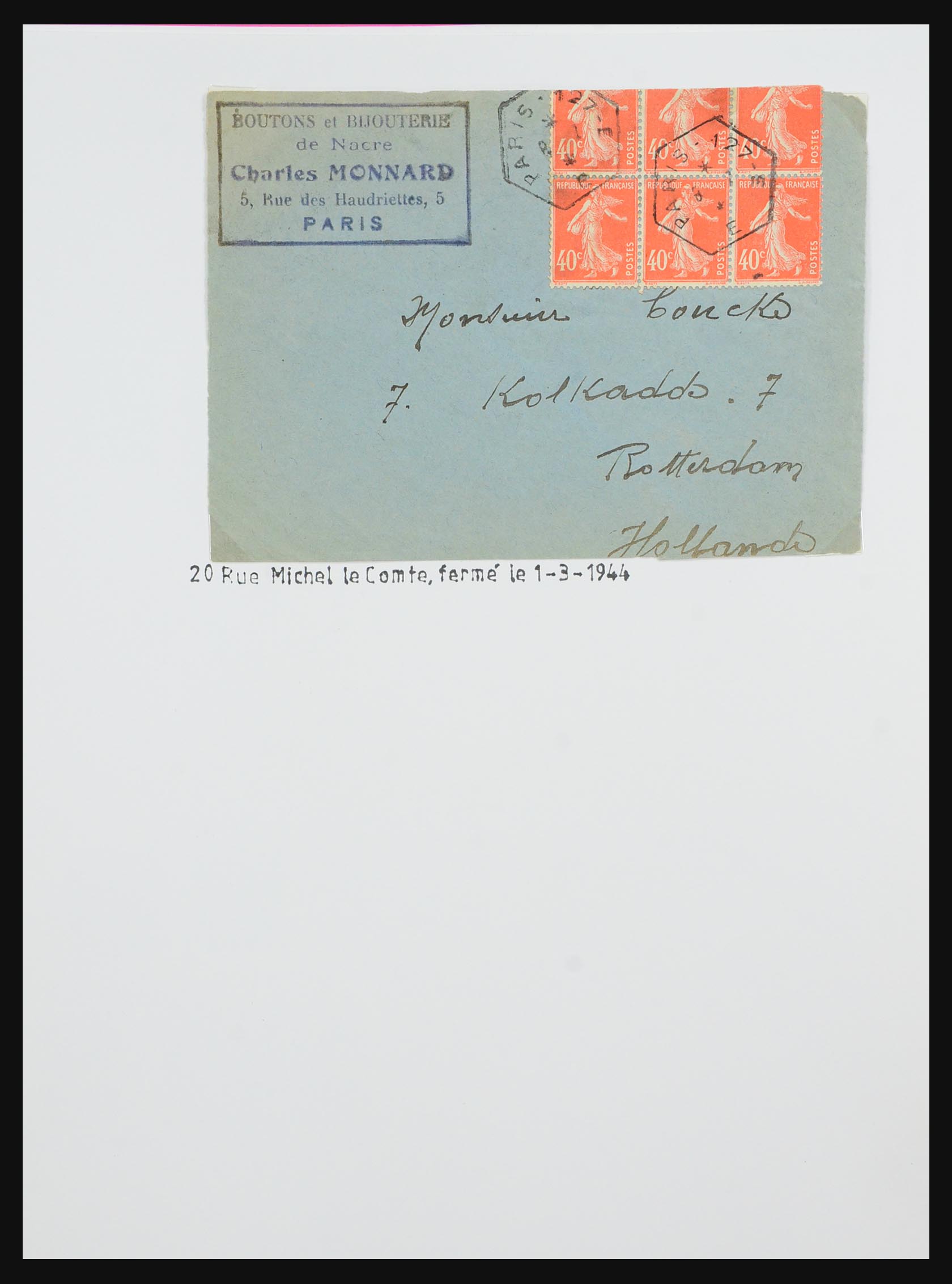 31145 084 - 31145 France, cancels Paris 1849-1990.