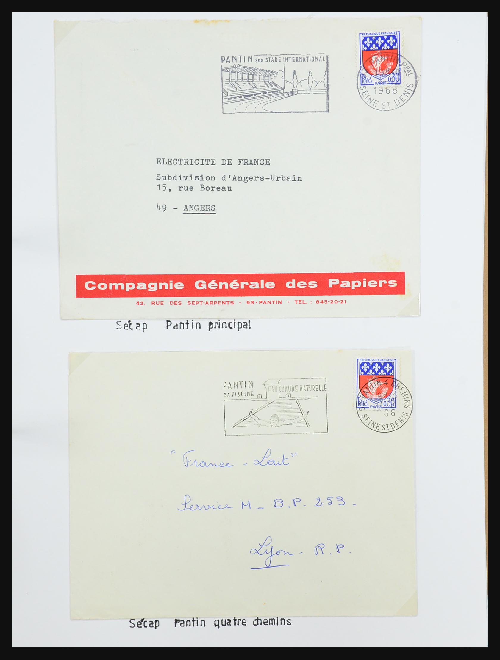 31145 577 - 31145 Frankrijk, stempels Parijs 1849-1990.