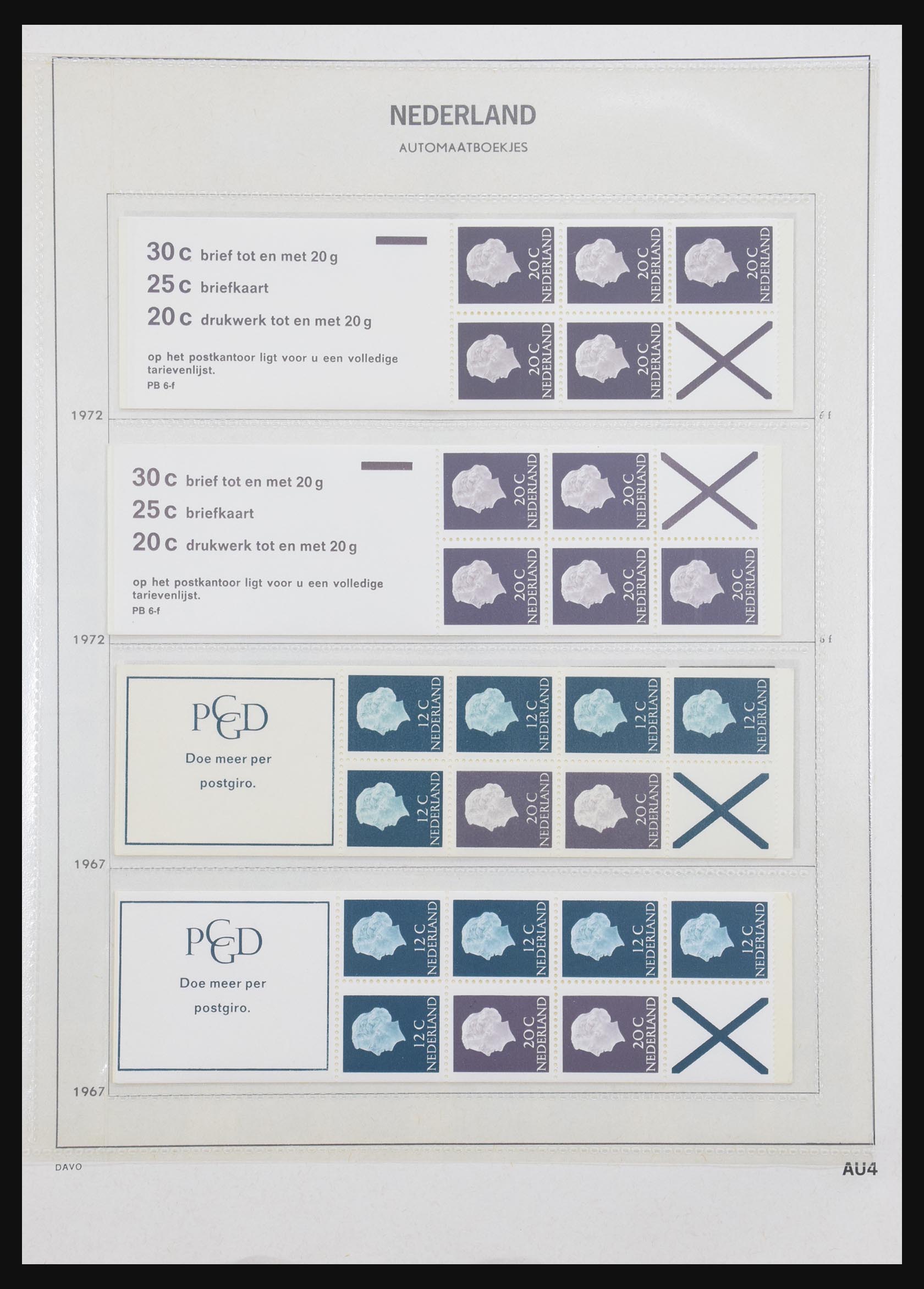 31159 004 - 31159 Netherlands stamp booklets 1964-1994.