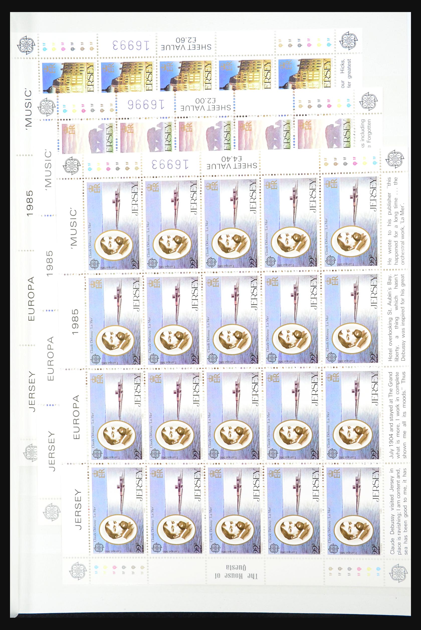 31249 011 - 31249 Channel Islands souvenir sheets and sheetlets 1978-1997.