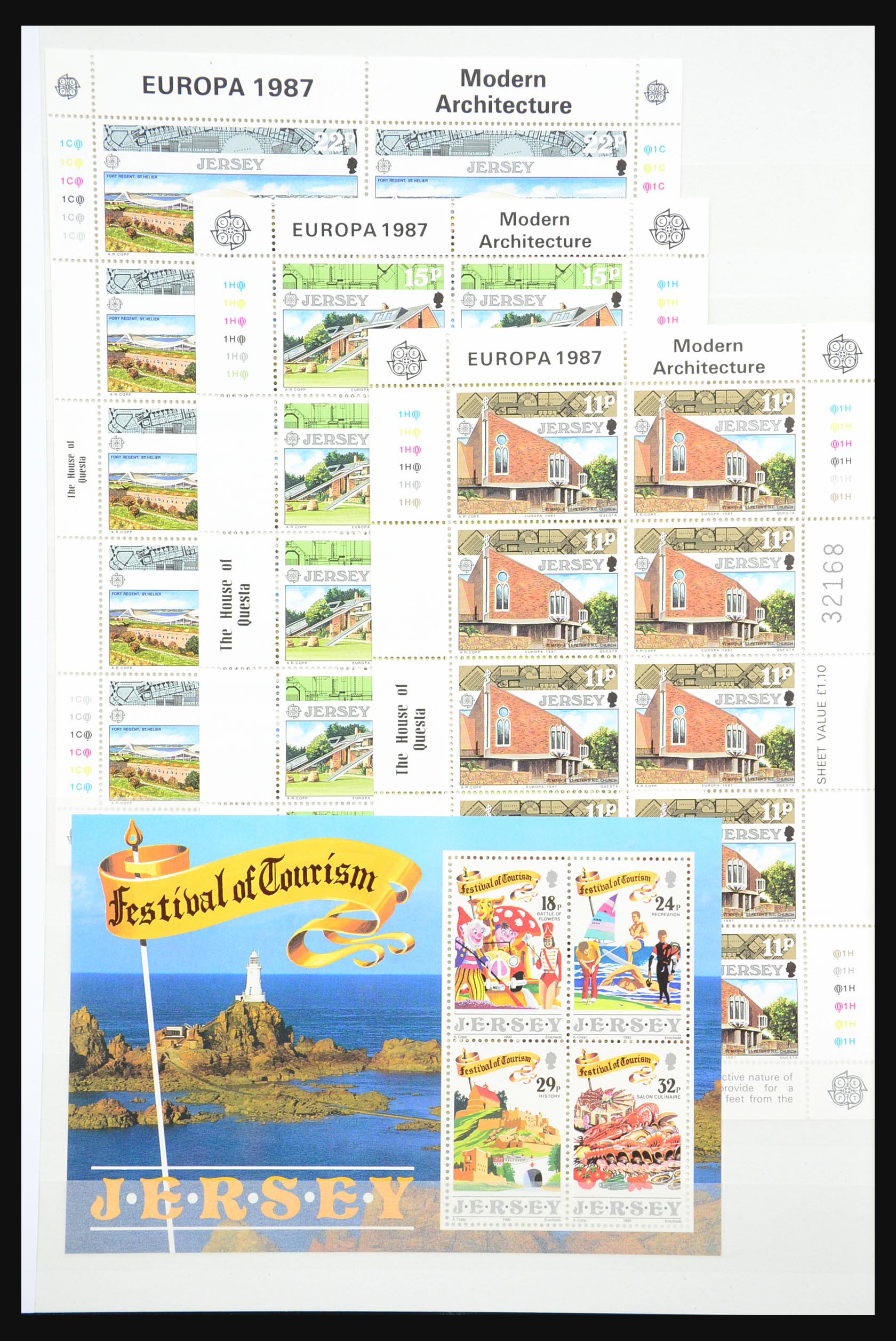 31249 012 - 31249 Channel Islands souvenir sheets and sheetlets 1978-1997.