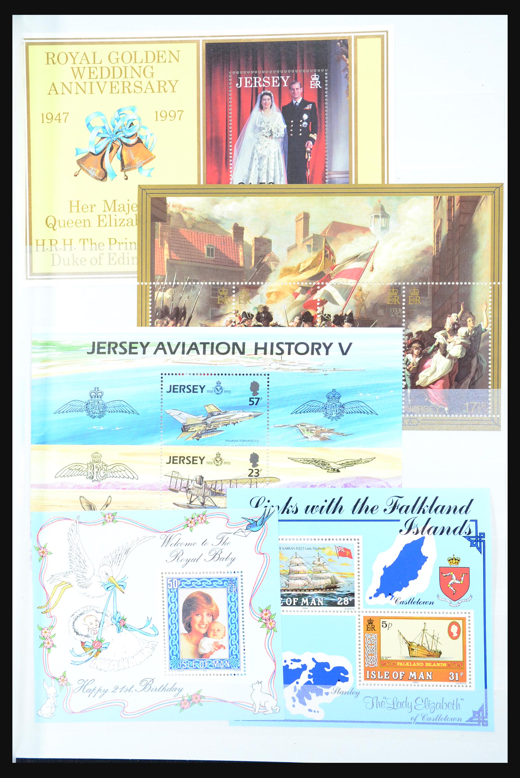 31249 043 - 31249 Channel Islands souvenir sheets and sheetlets 1978-1997.