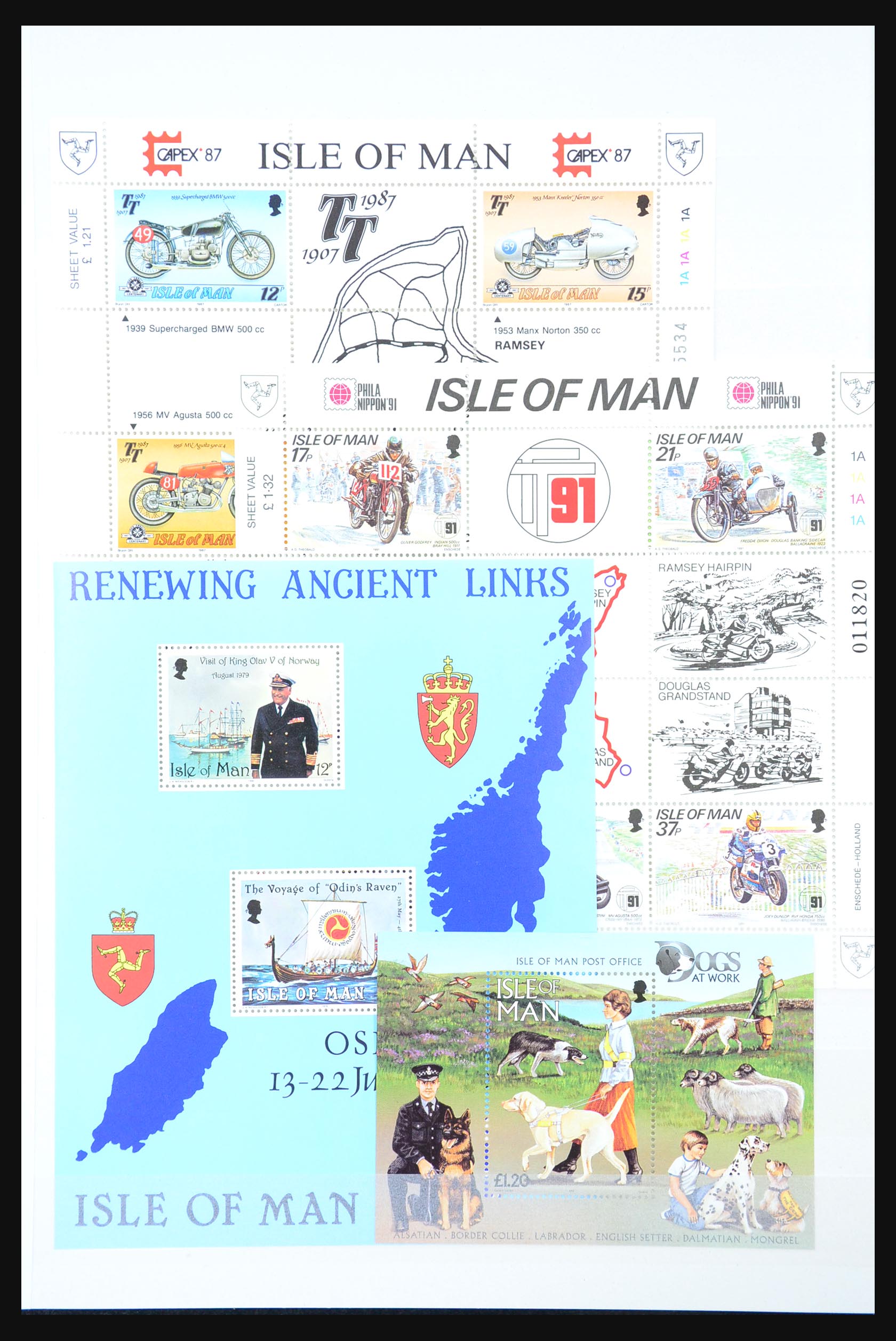 31249 044 - 31249 Channel Islands souvenir sheets and sheetlets 1978-1997.