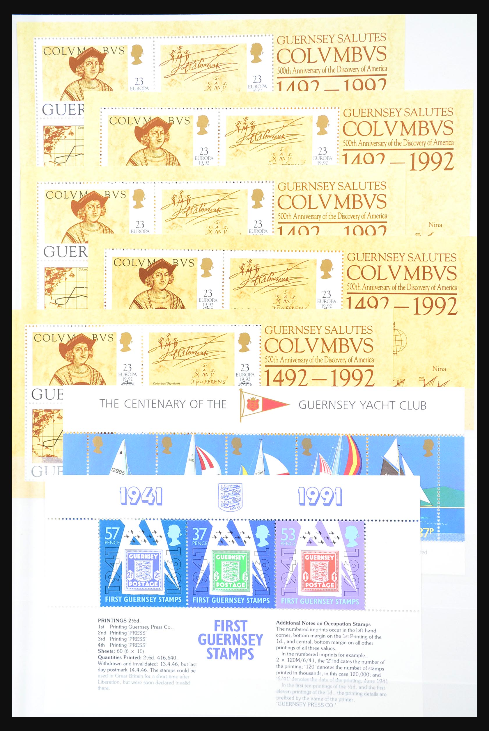 31249 061 - 31249 Channel Islands souvenir sheets and sheetlets 1978-1997.