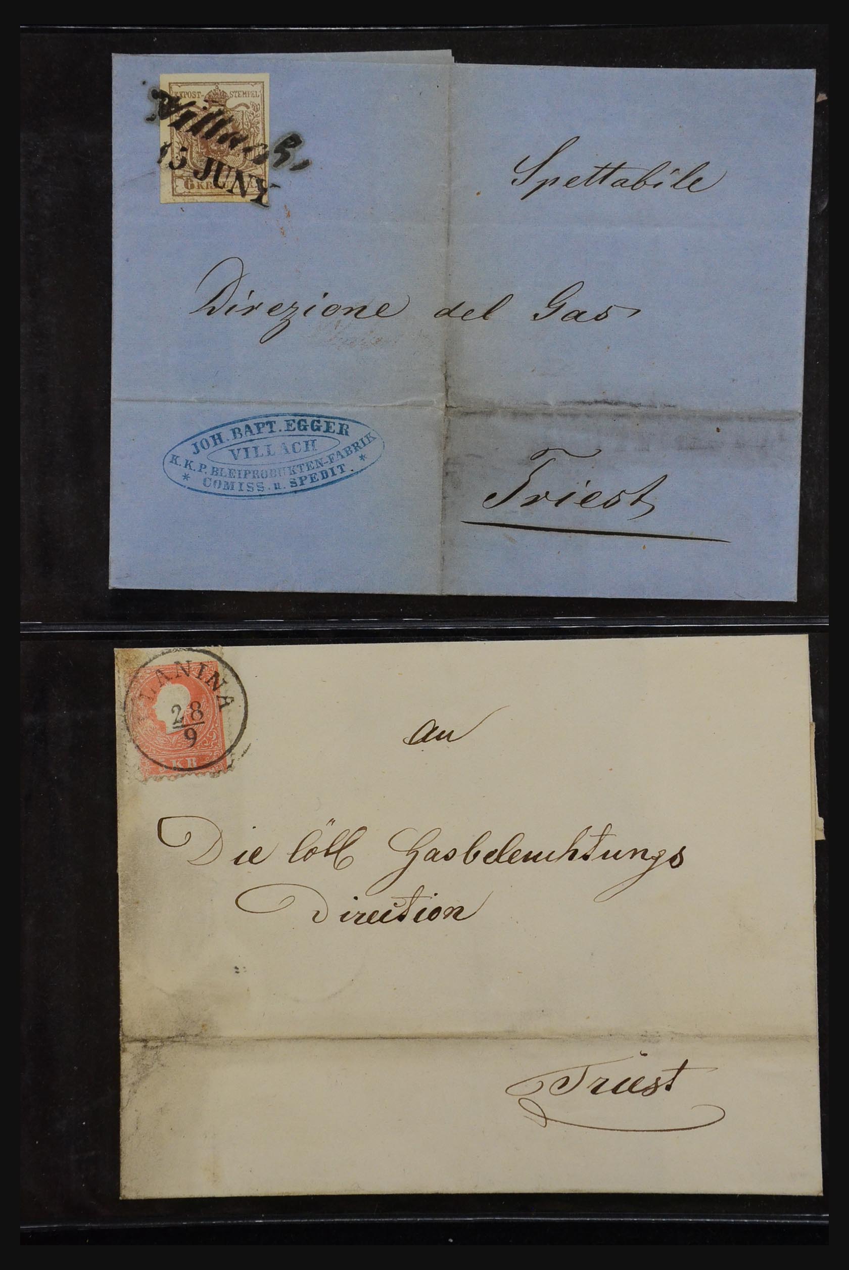 31262 007 - 31262 Austria and Germany covers 1850-1874.