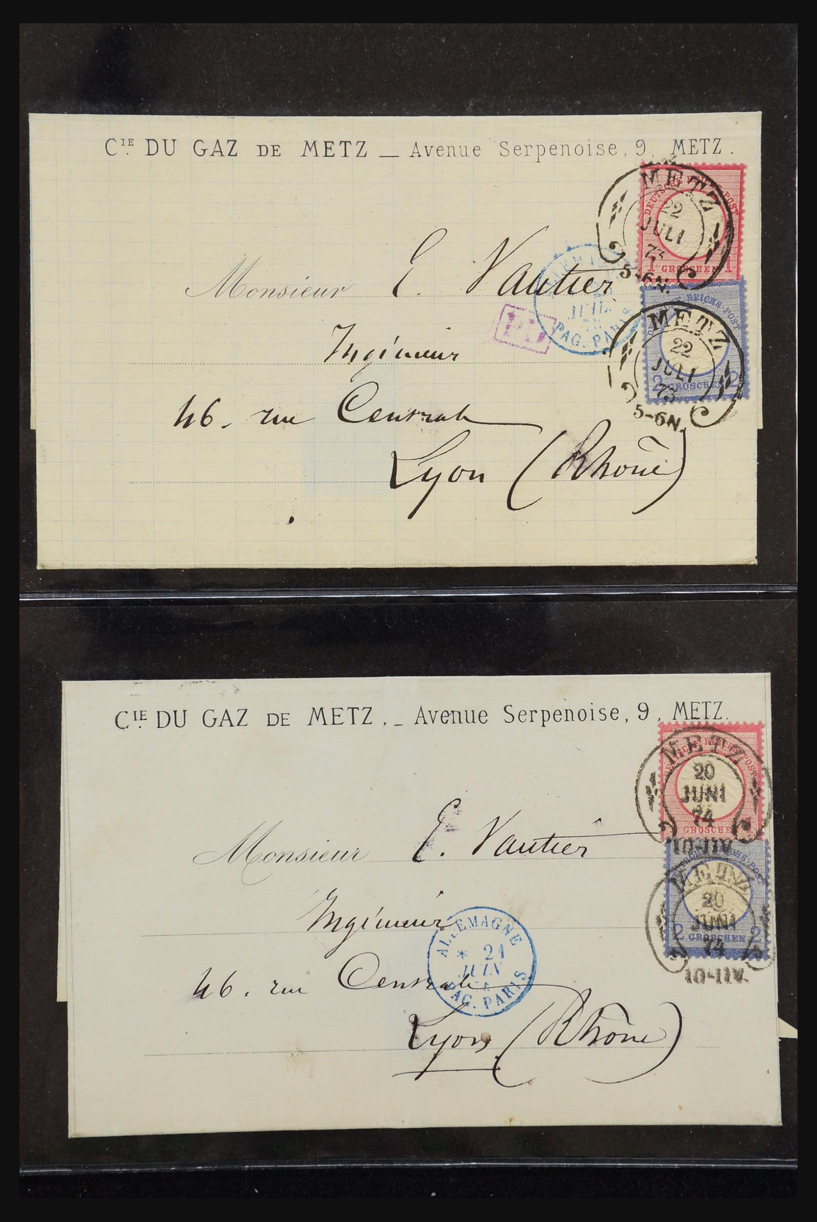 31262 009 - 31262 Oostenrijk en Duitsland brieven 1850-1874.