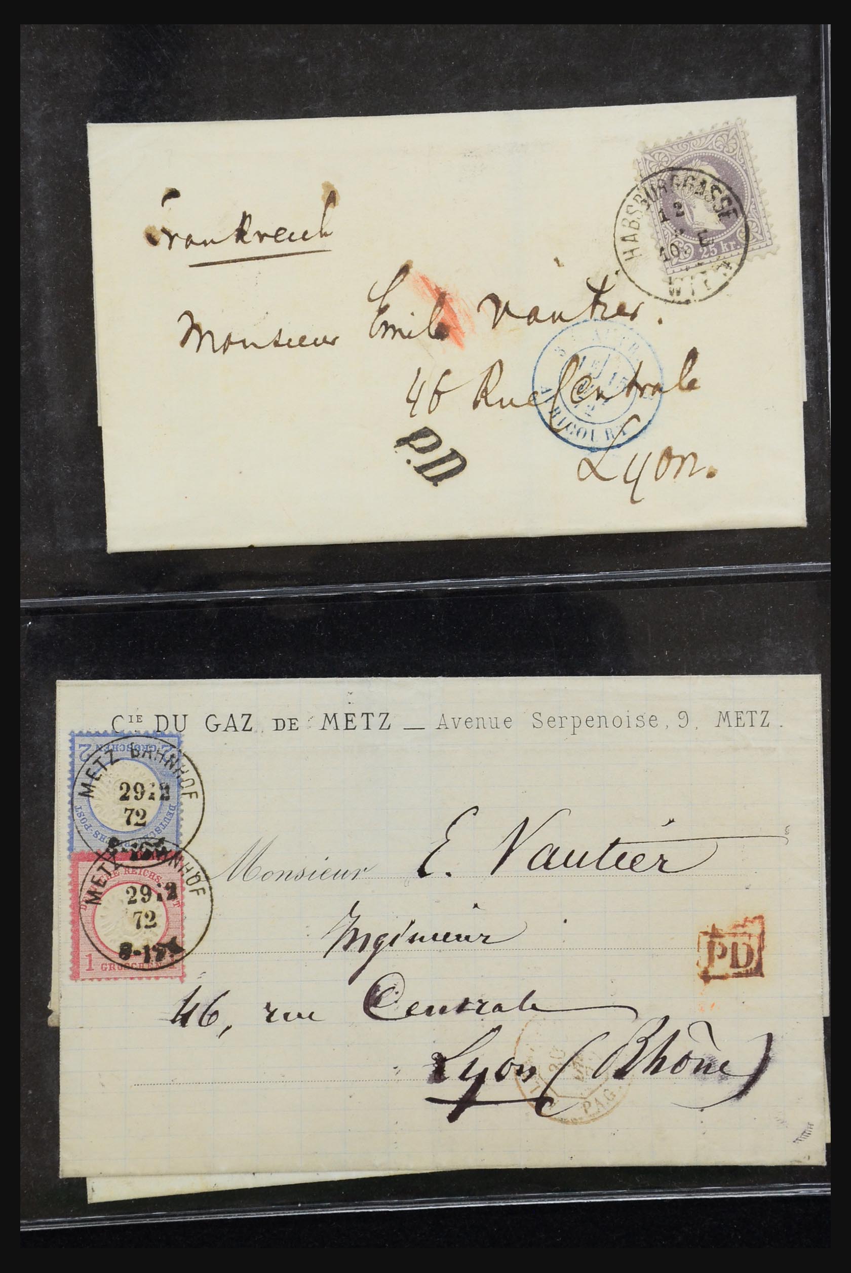 31262 013 - 31262 Oostenrijk en Duitsland brieven 1850-1874.