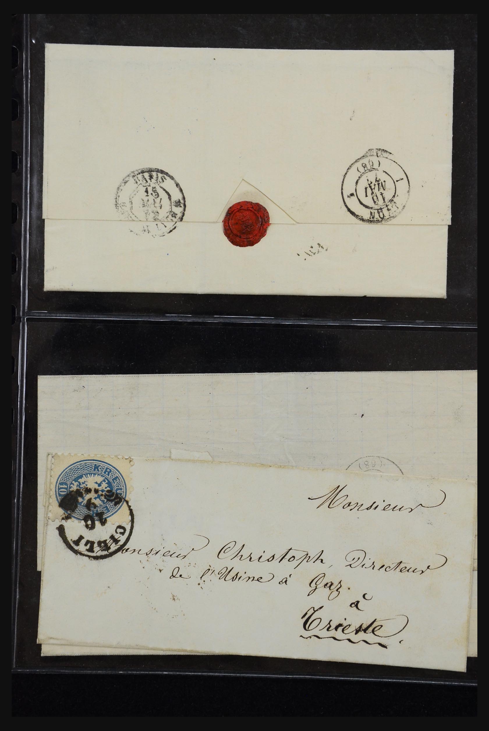 31262 014 - 31262 Oostenrijk en Duitsland brieven 1850-1874.