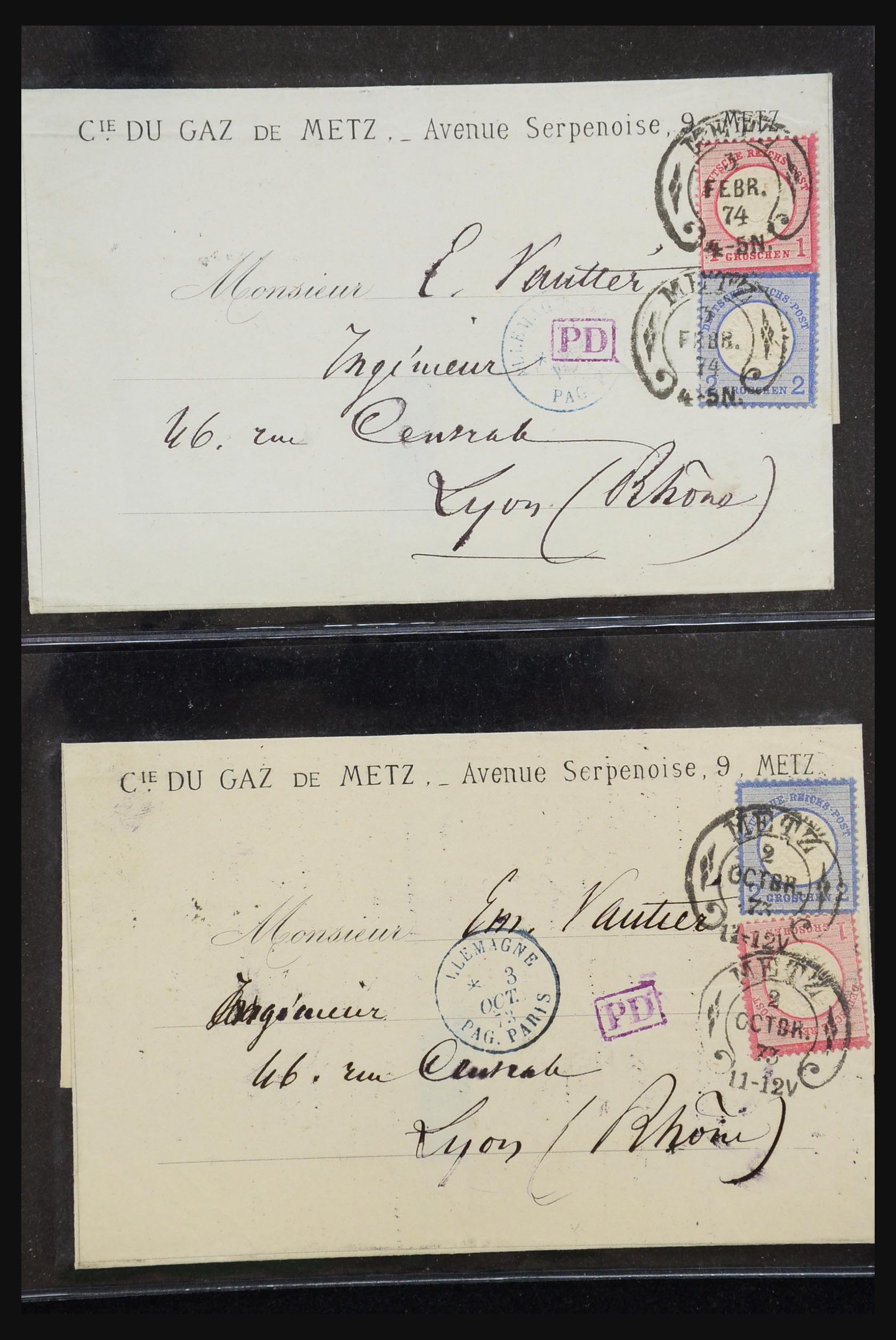 31262 015 - 31262 Austria and Germany covers 1850-1874.