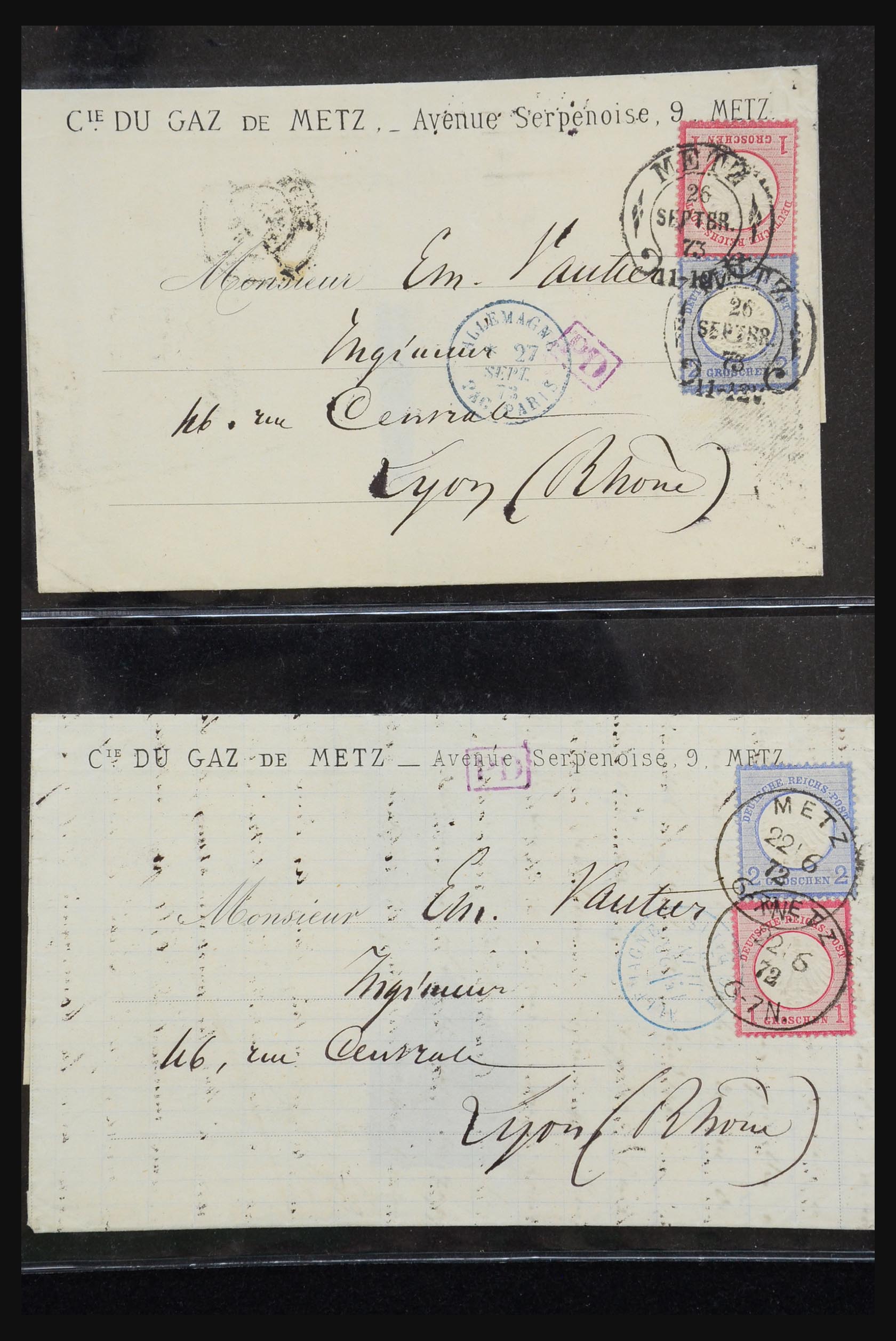 31262 017 - 31262 Oostenrijk en Duitsland brieven 1850-1874.