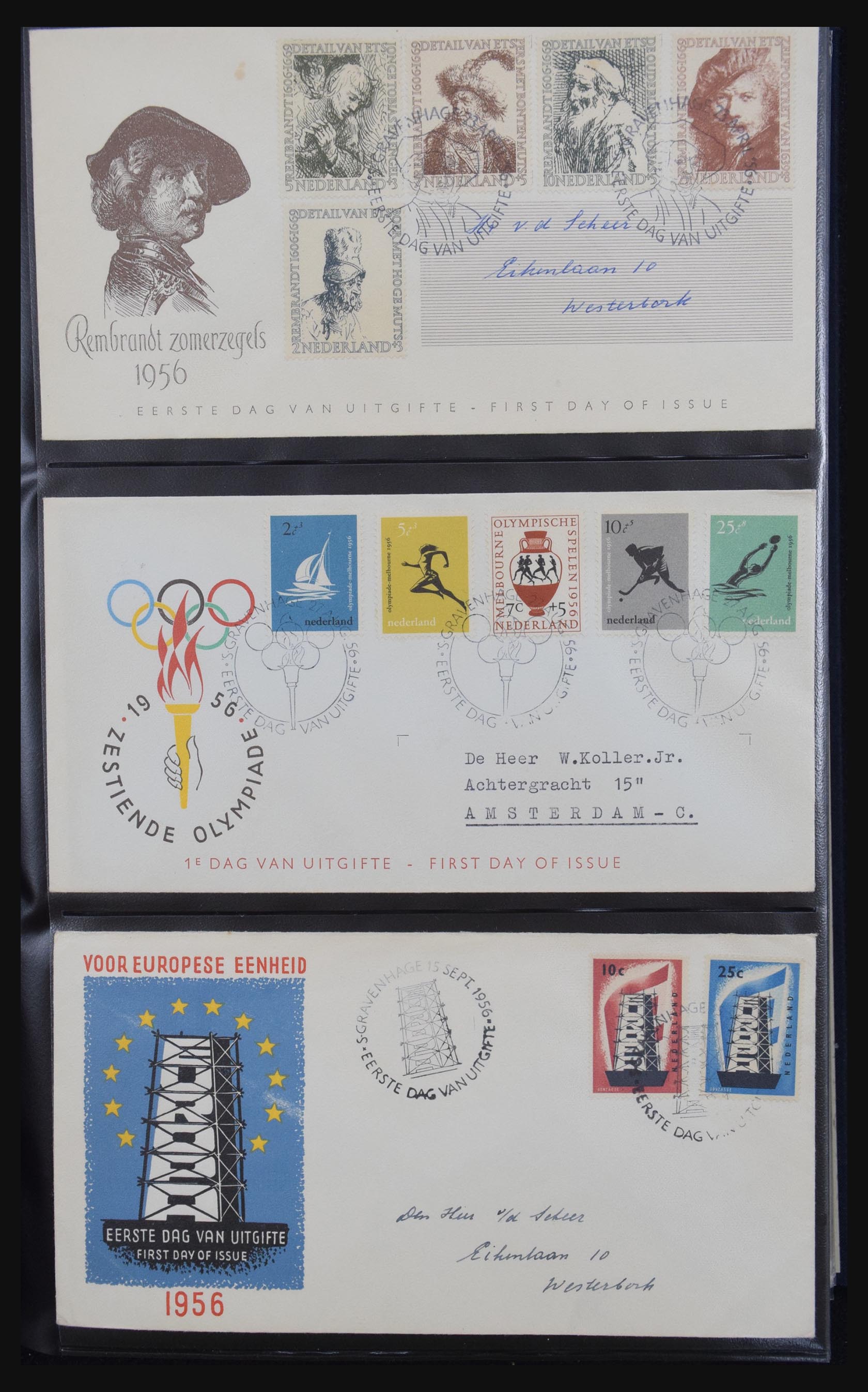 31301 009 - 31301 Nederland FDC's 1950-2006.