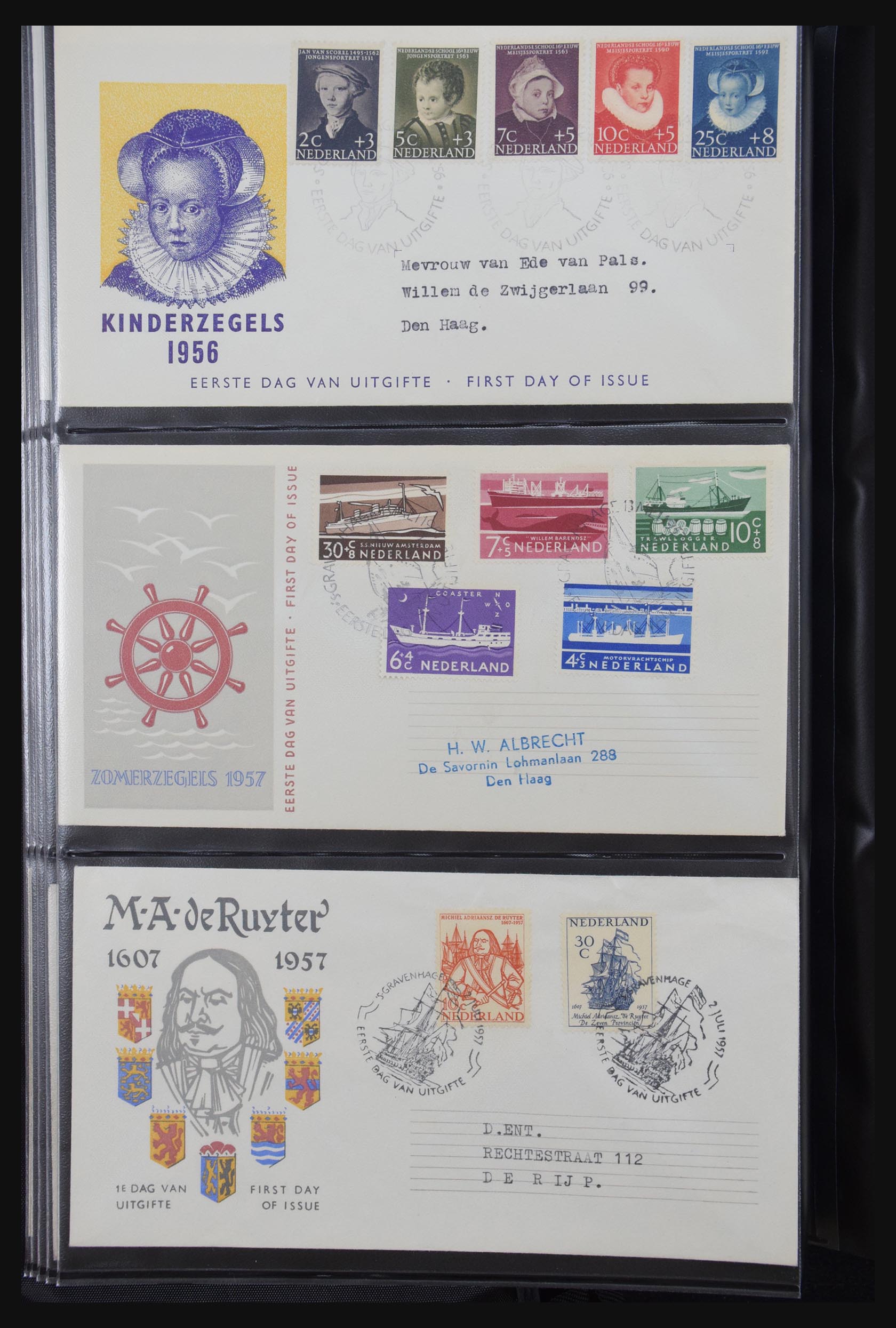 31301 010 - 31301 Nederland FDC's 1950-2006.