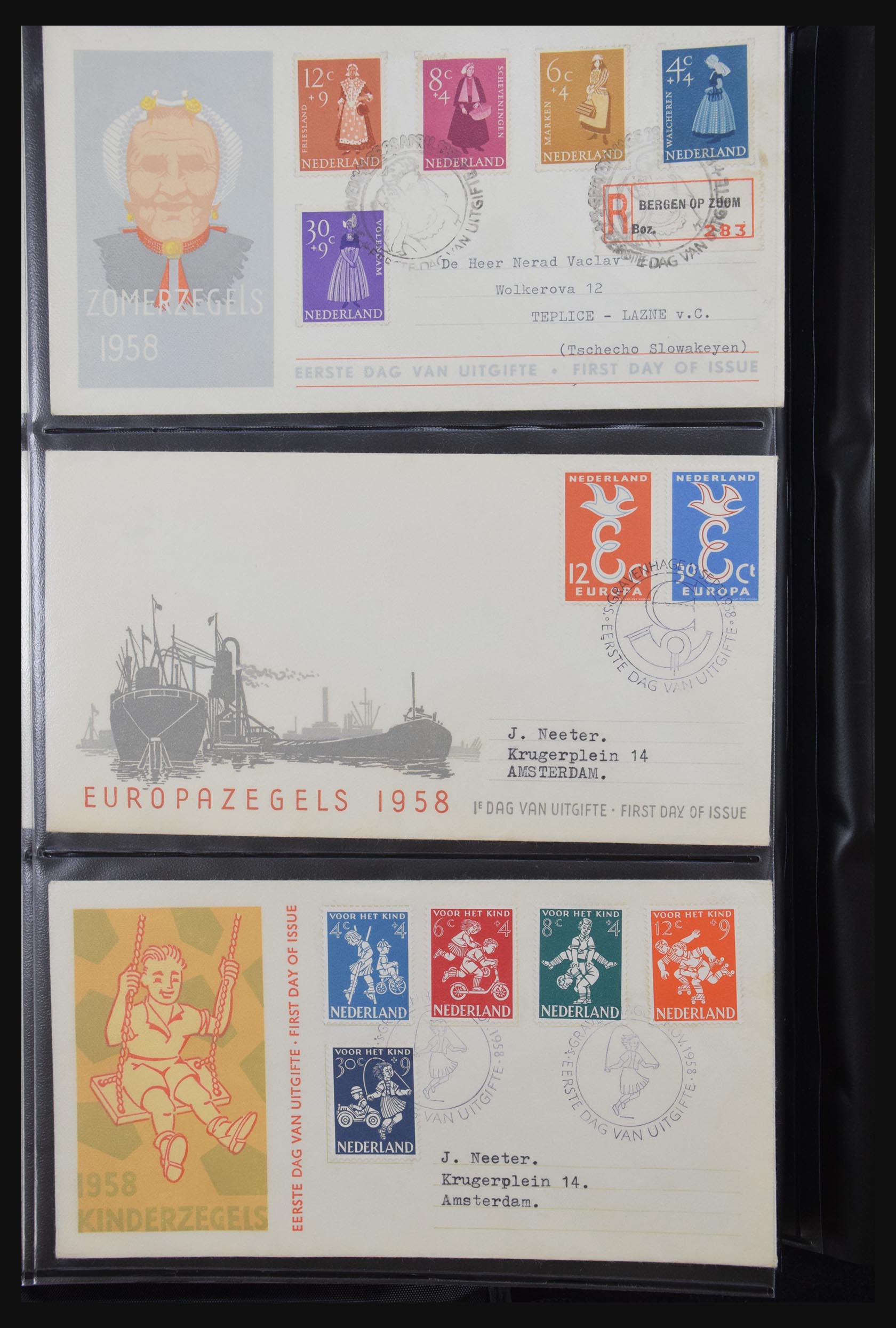31301 012 - 31301 Nederland FDC's 1950-2006.