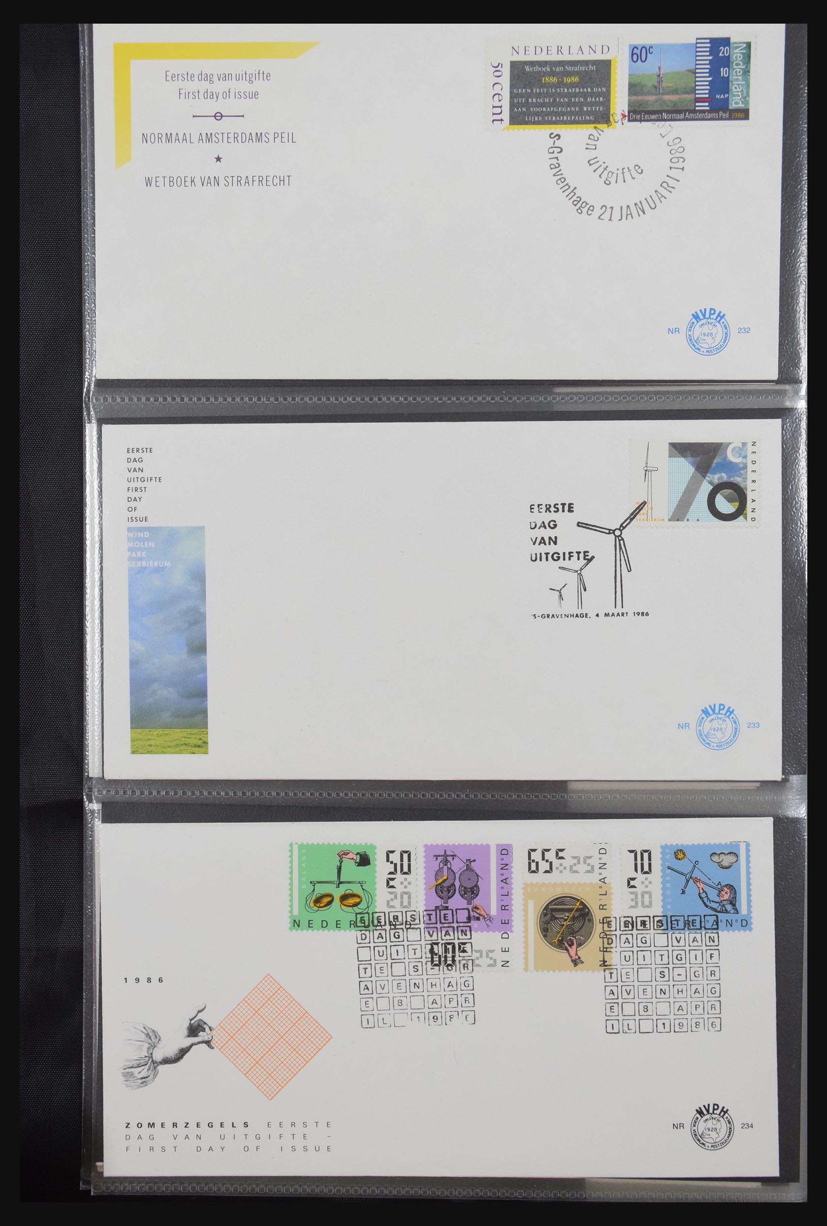 31301 086 - 31301 Netherlands FDC's 1950-2006.