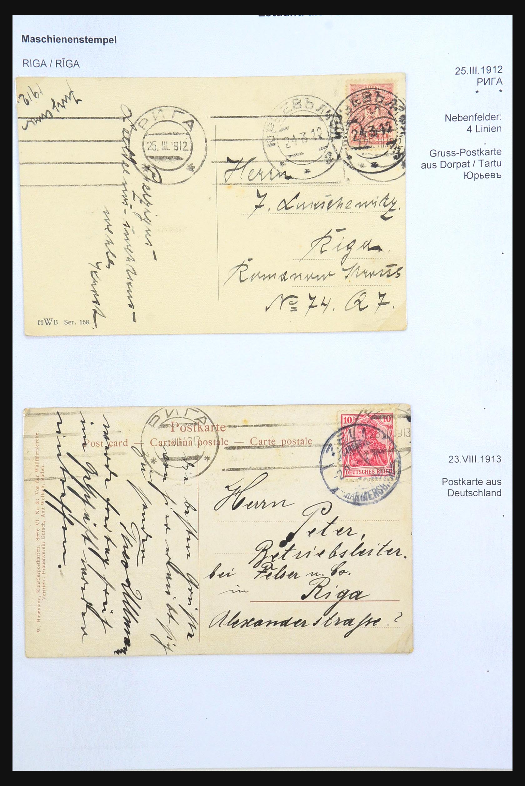 31305 015 - 31305 Letland als deel van Rusland 1817-1918.