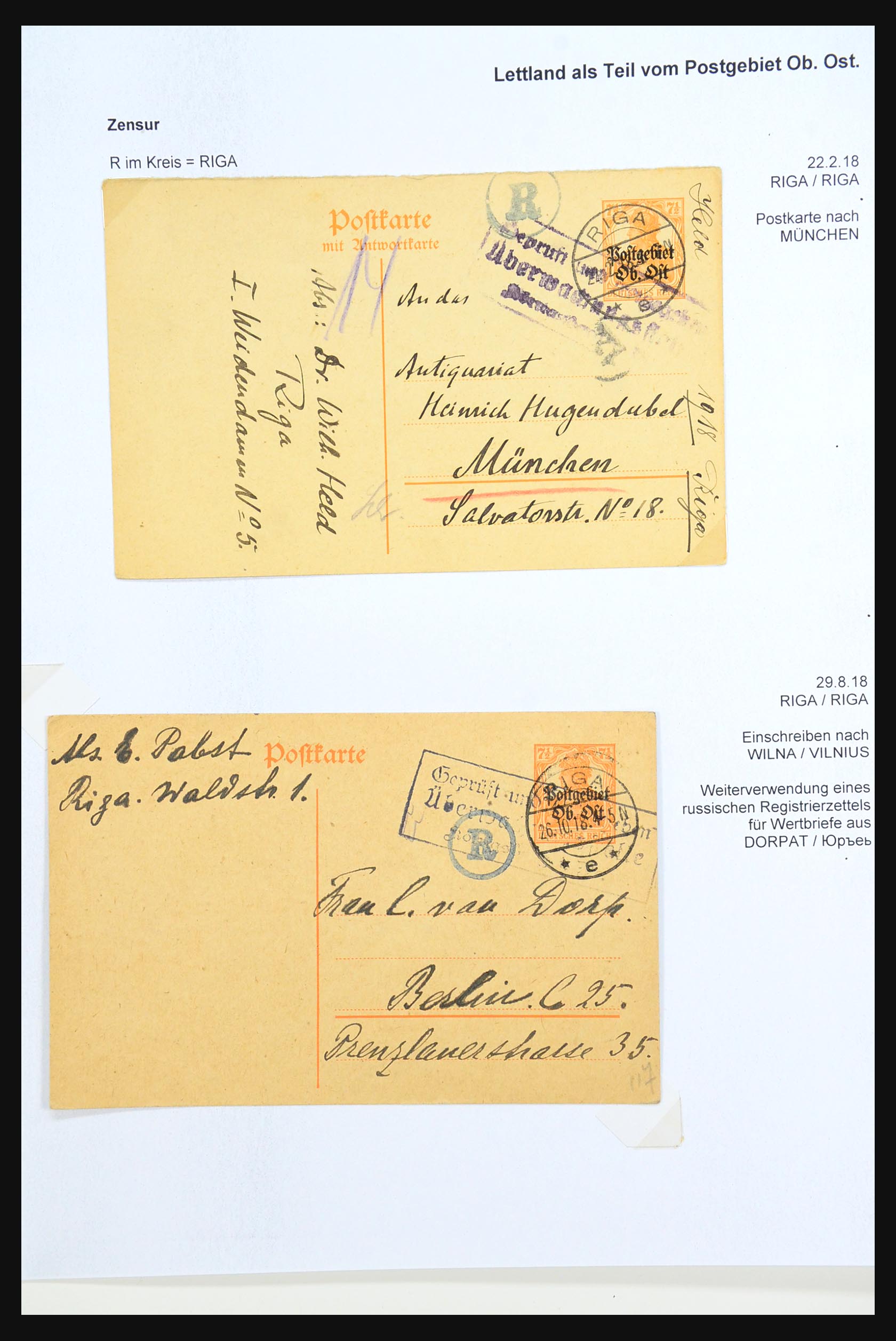 31305 062 - 31305 Latvia as part of Russia 1817-1918.