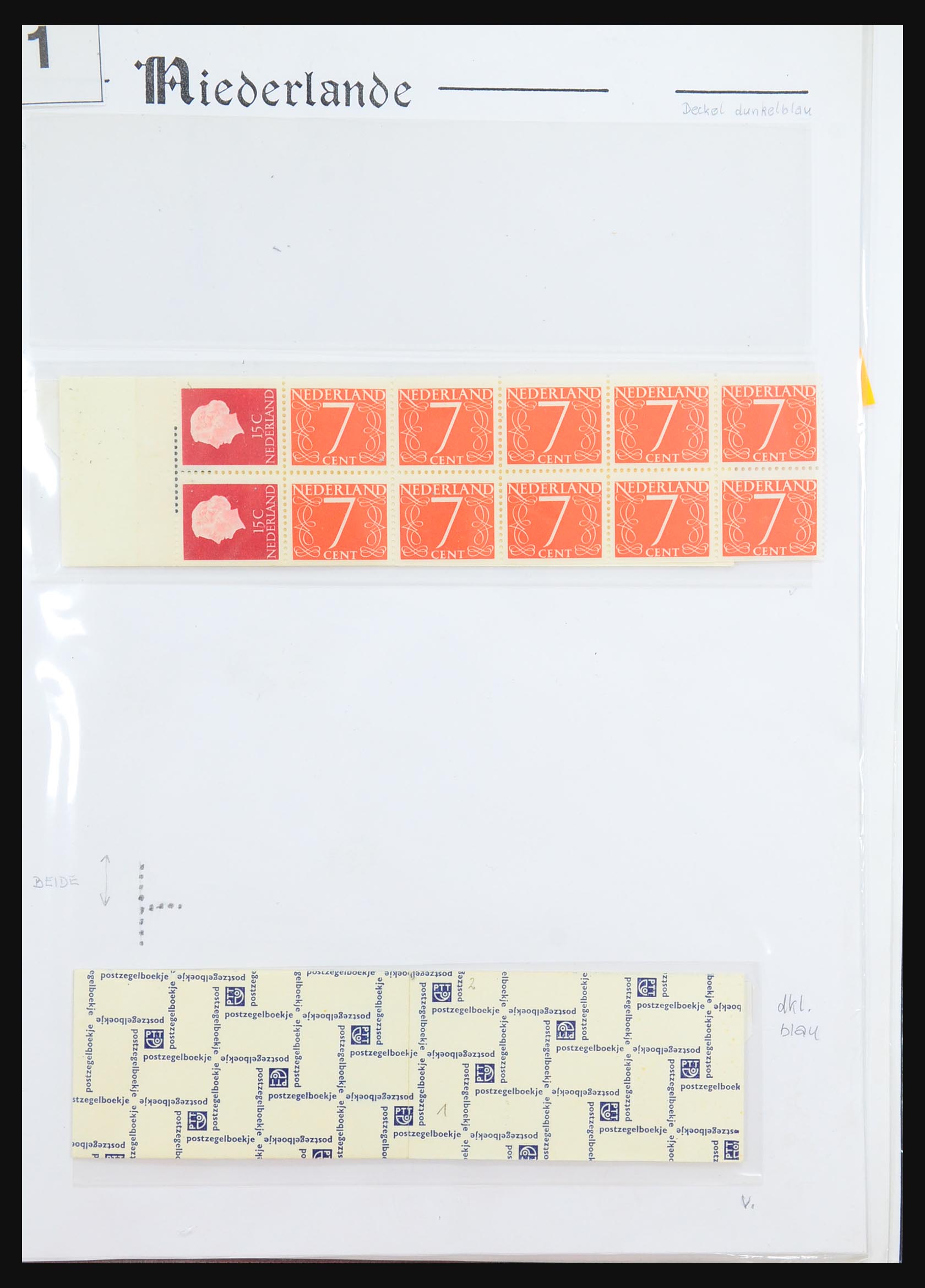31311 001 - 31311 Netherlands stamp booklets 1964-1994.