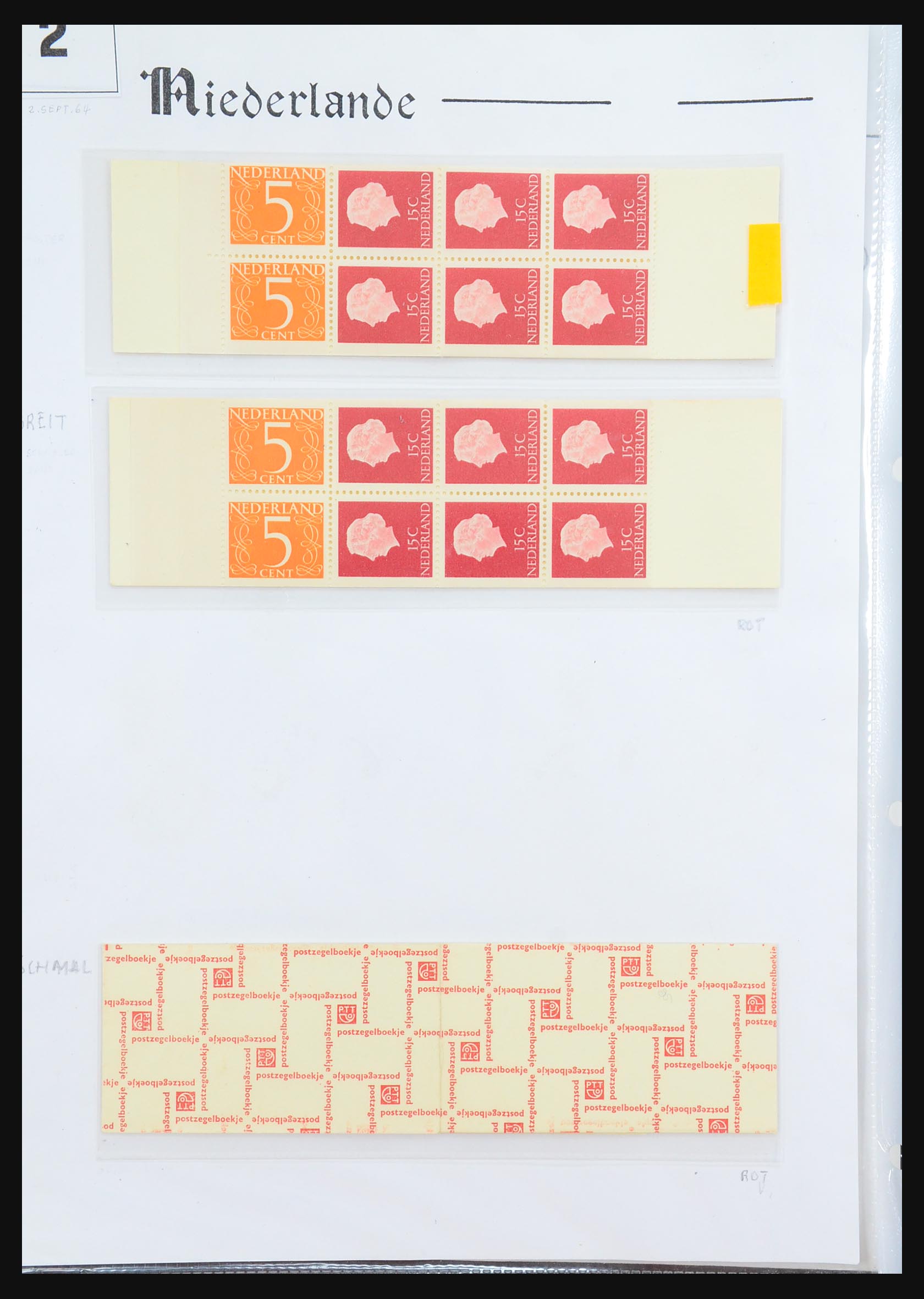 31311 003 - 31311 Netherlands stamp booklets 1964-1994.