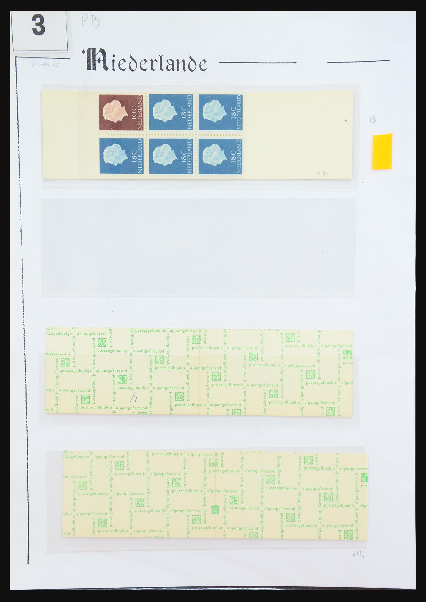 31311 005 - 31311 Netherlands stamp booklets 1964-1994.