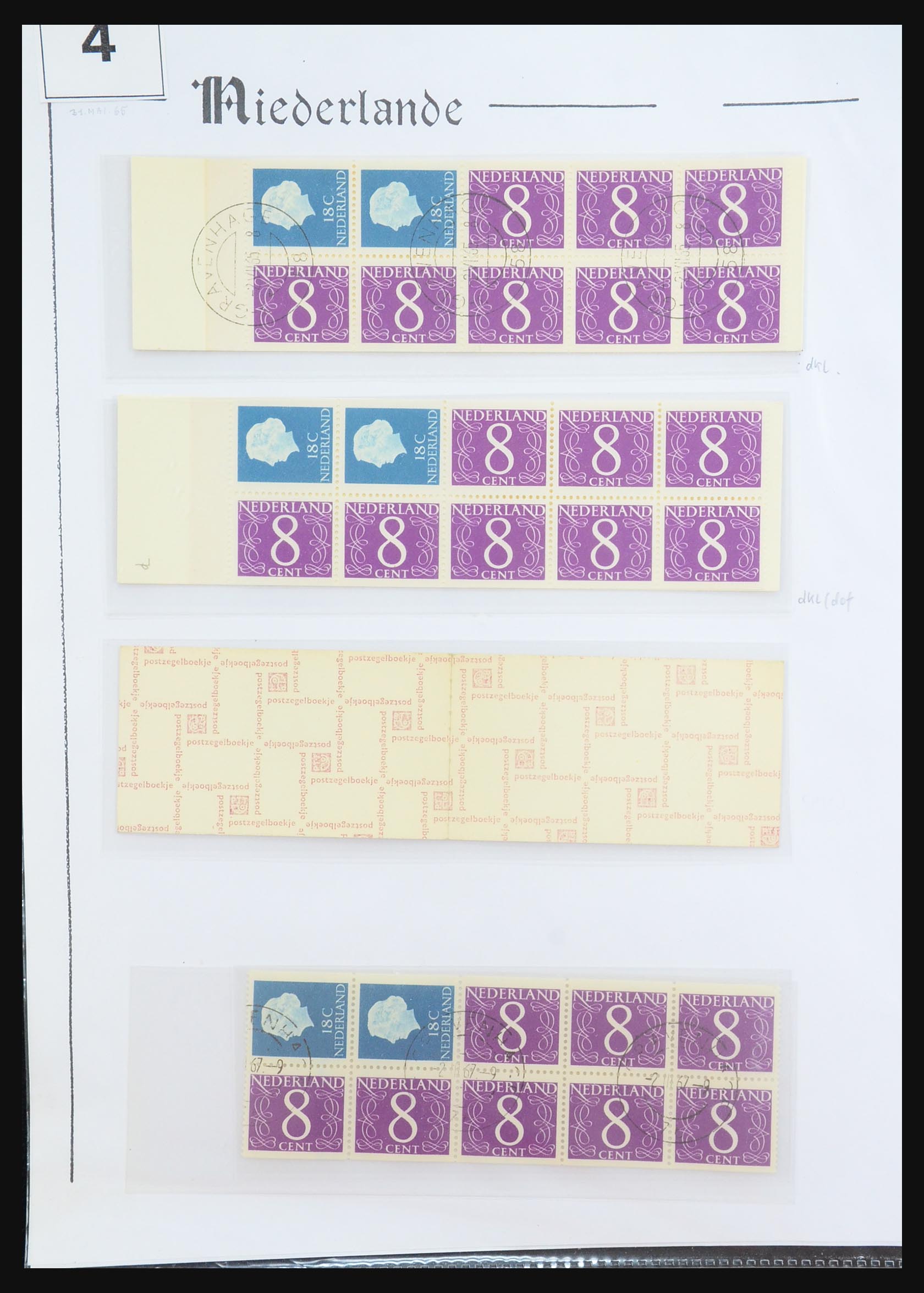 31311 007 - 31311 Netherlands stamp booklets 1964-1994.