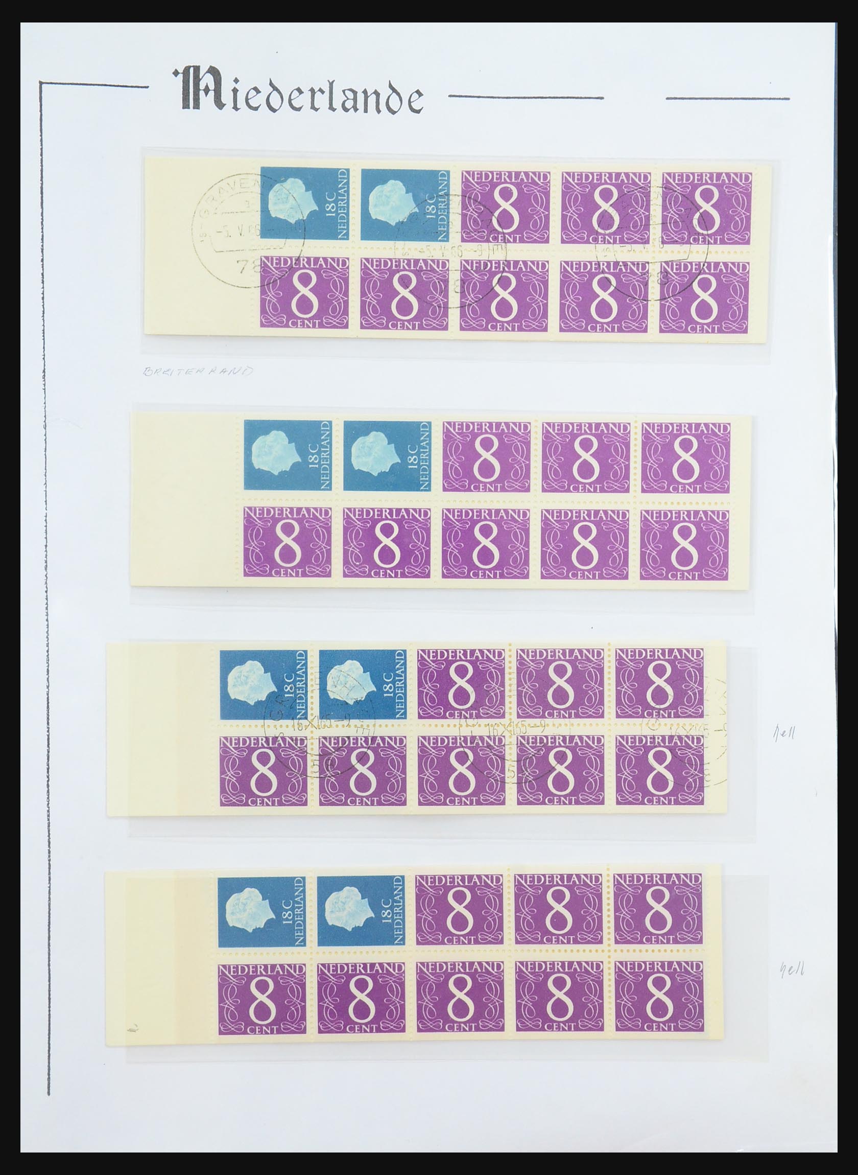 31311 008 - 31311 Netherlands stamp booklets 1964-1994.