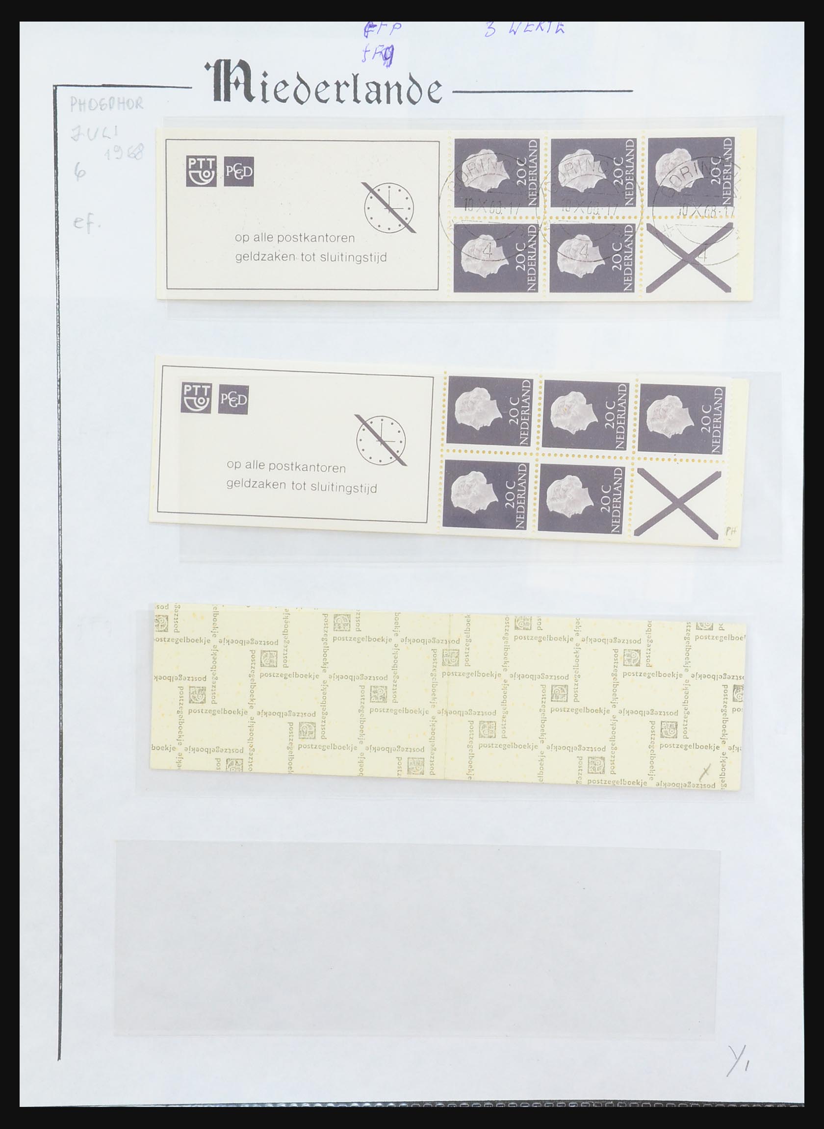 31311 016 - 31311 Netherlands stamp booklets 1964-1994.