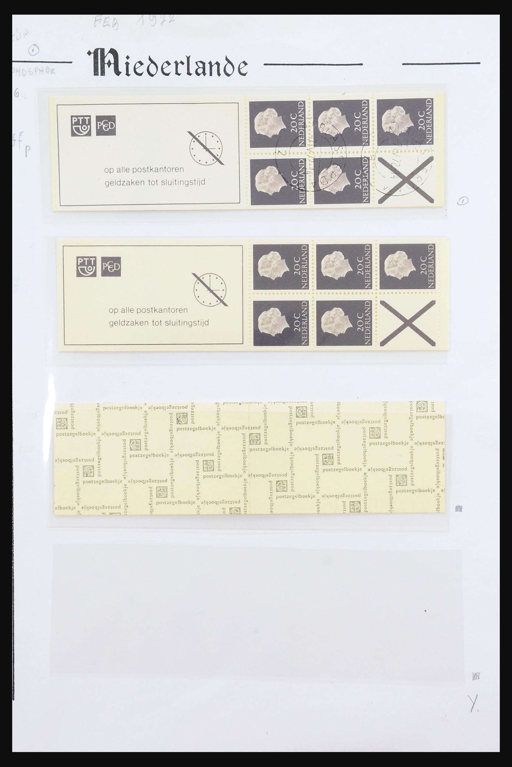 31311 017 - 31311 Netherlands stamp booklets 1964-1994.