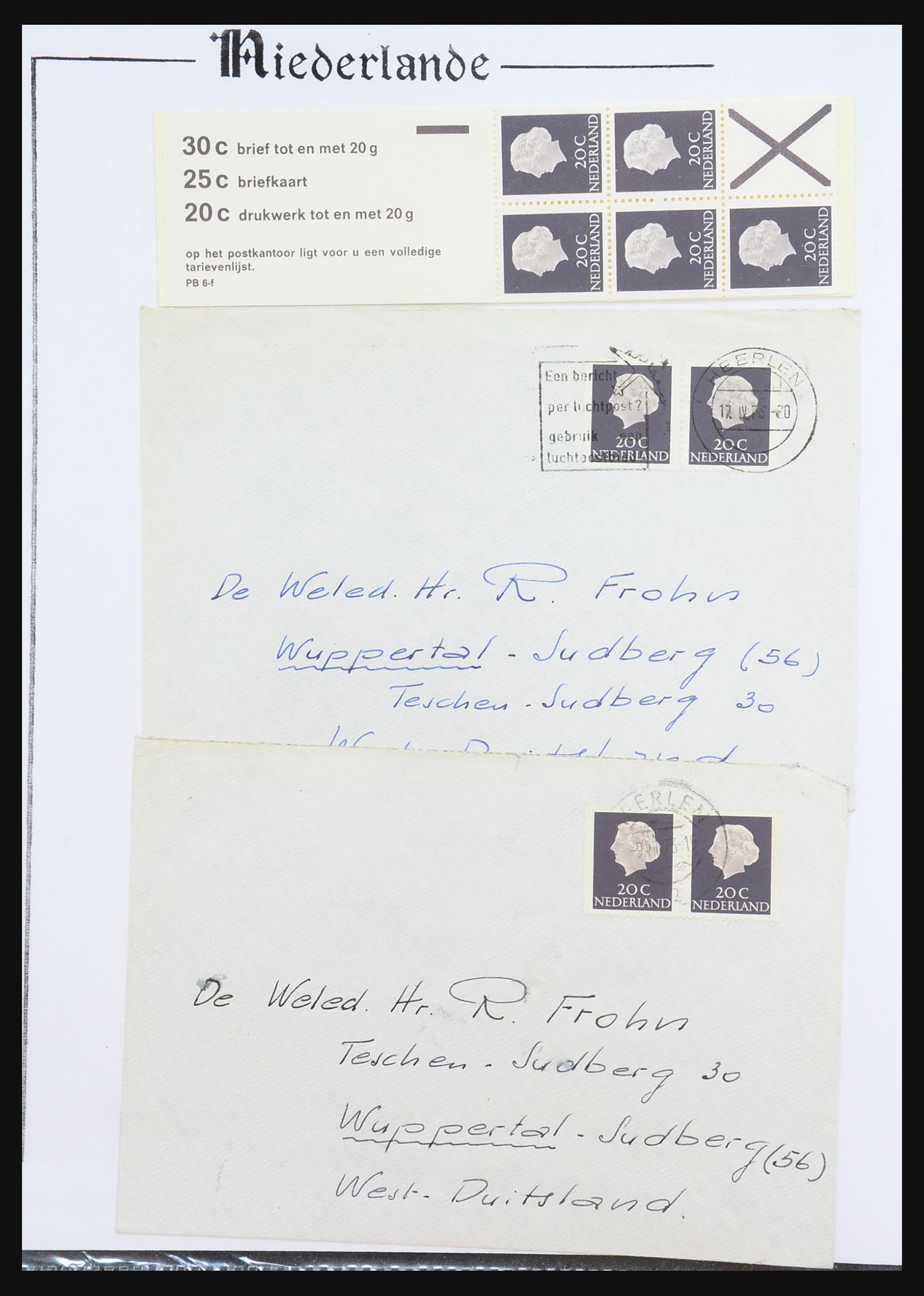 31311 020 - 31311 Netherlands stamp booklets 1964-1994.